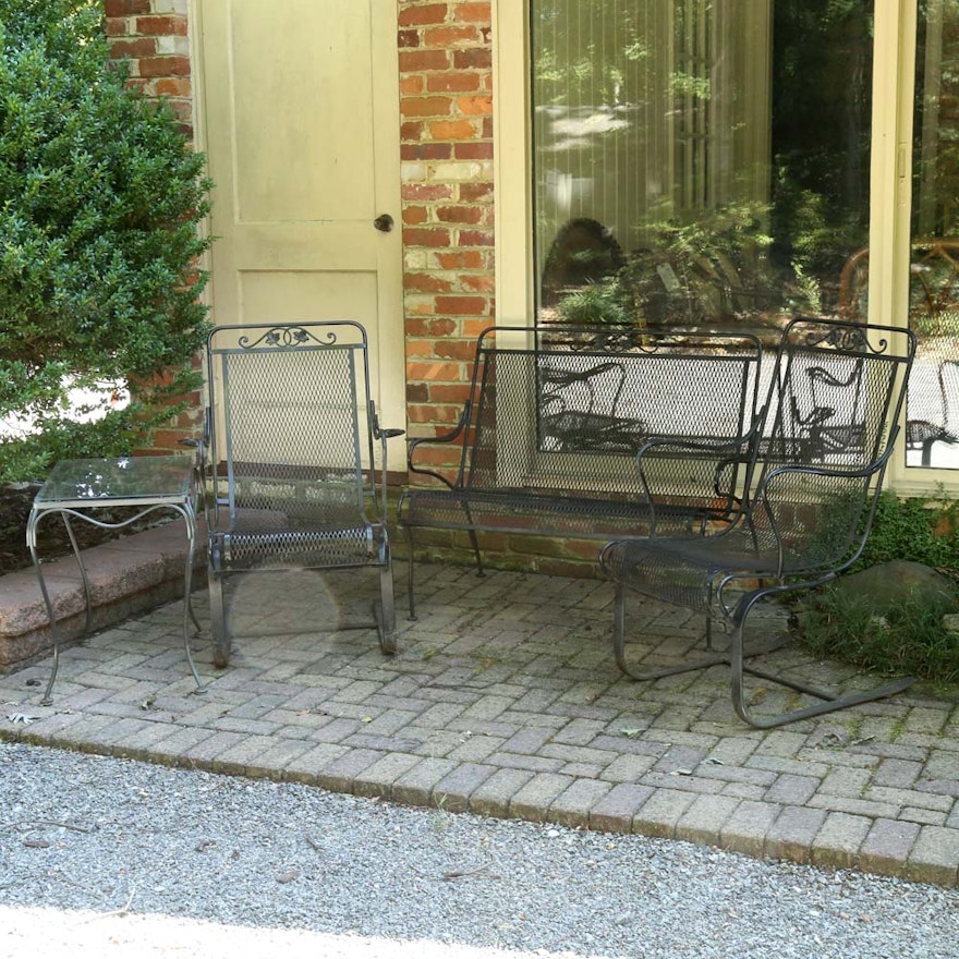 Outdoor Wrought Iron Patio Set