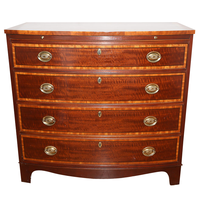 Hepplewhite Style Chest of Drawers by Baker Furniture