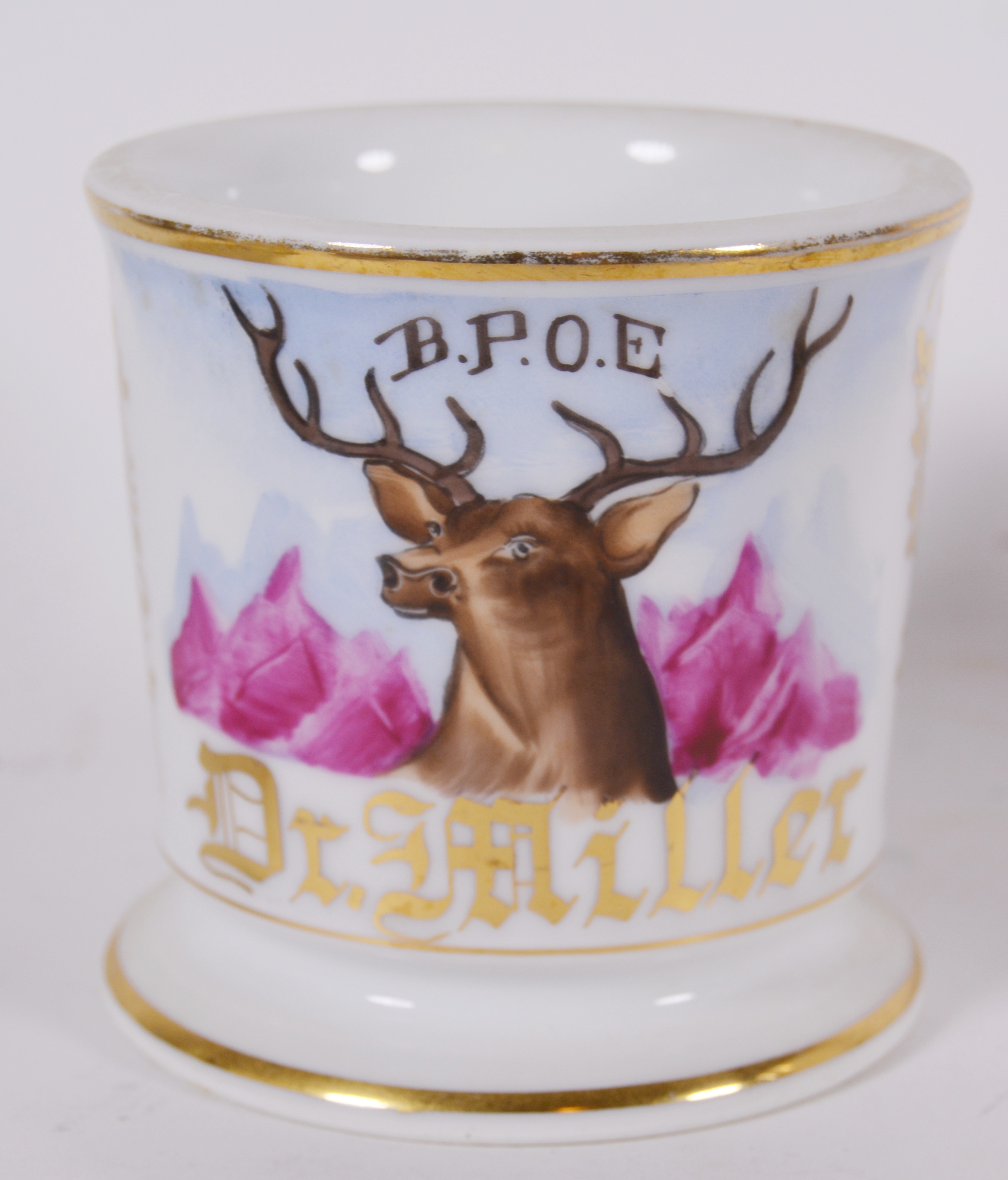 Antique Personalized Porcelain Shaving Mugs