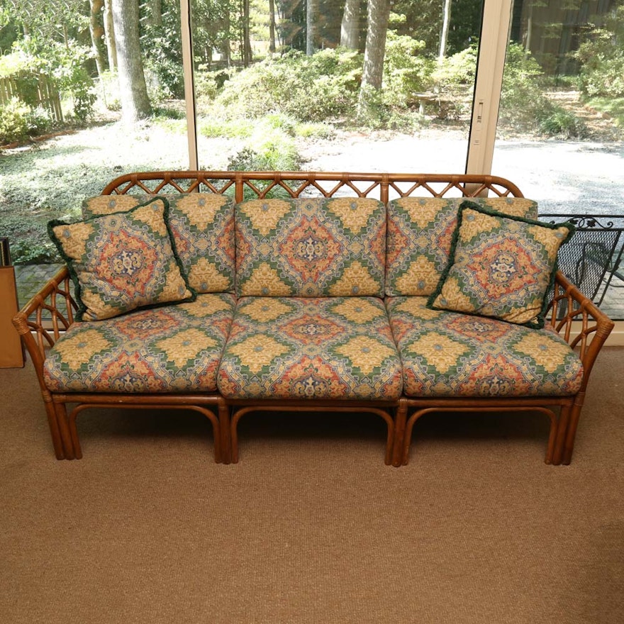 Vintage Rattan Sofa