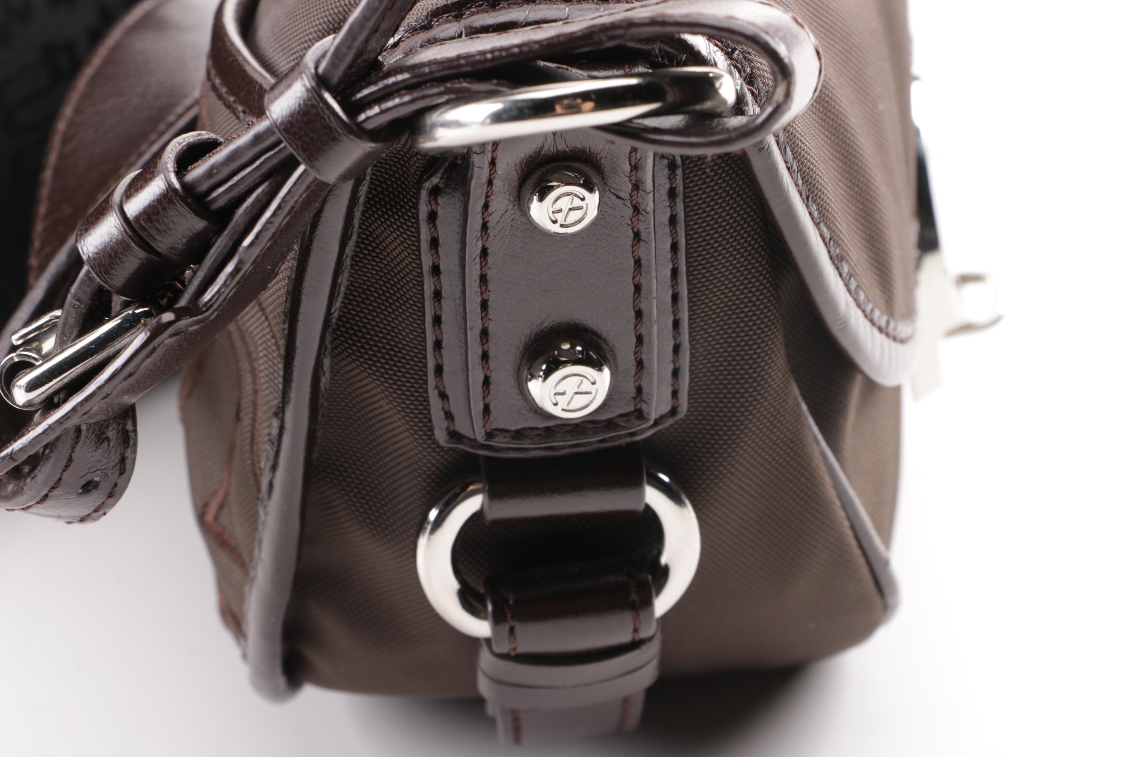 Harveys Black Woven Seatbelt Bag, Francesco Blasia and Tosca Blu Handbags