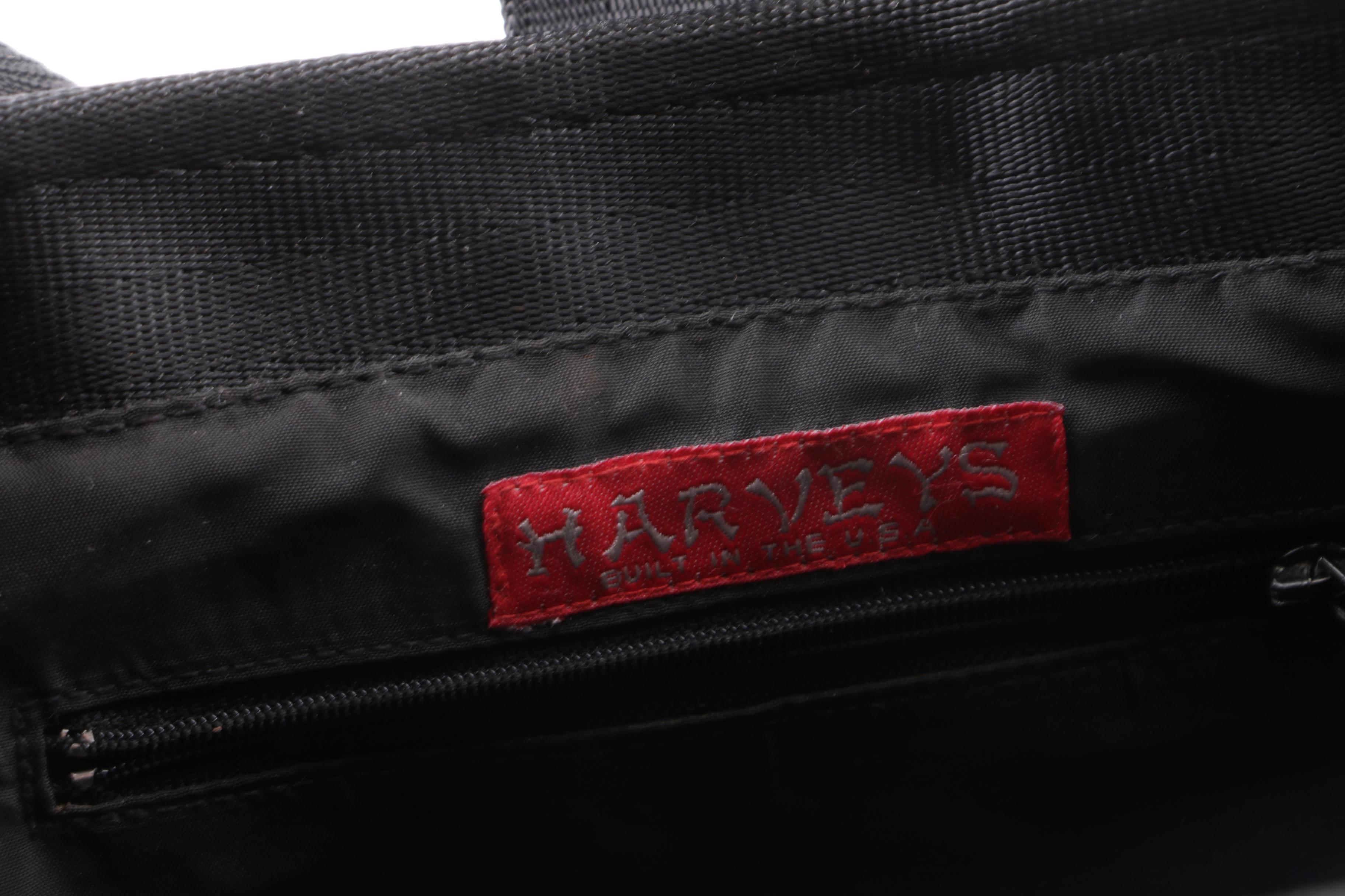 Harveys Black Woven Seatbelt Bag, Francesco Blasia and Tosca Blu Handbags