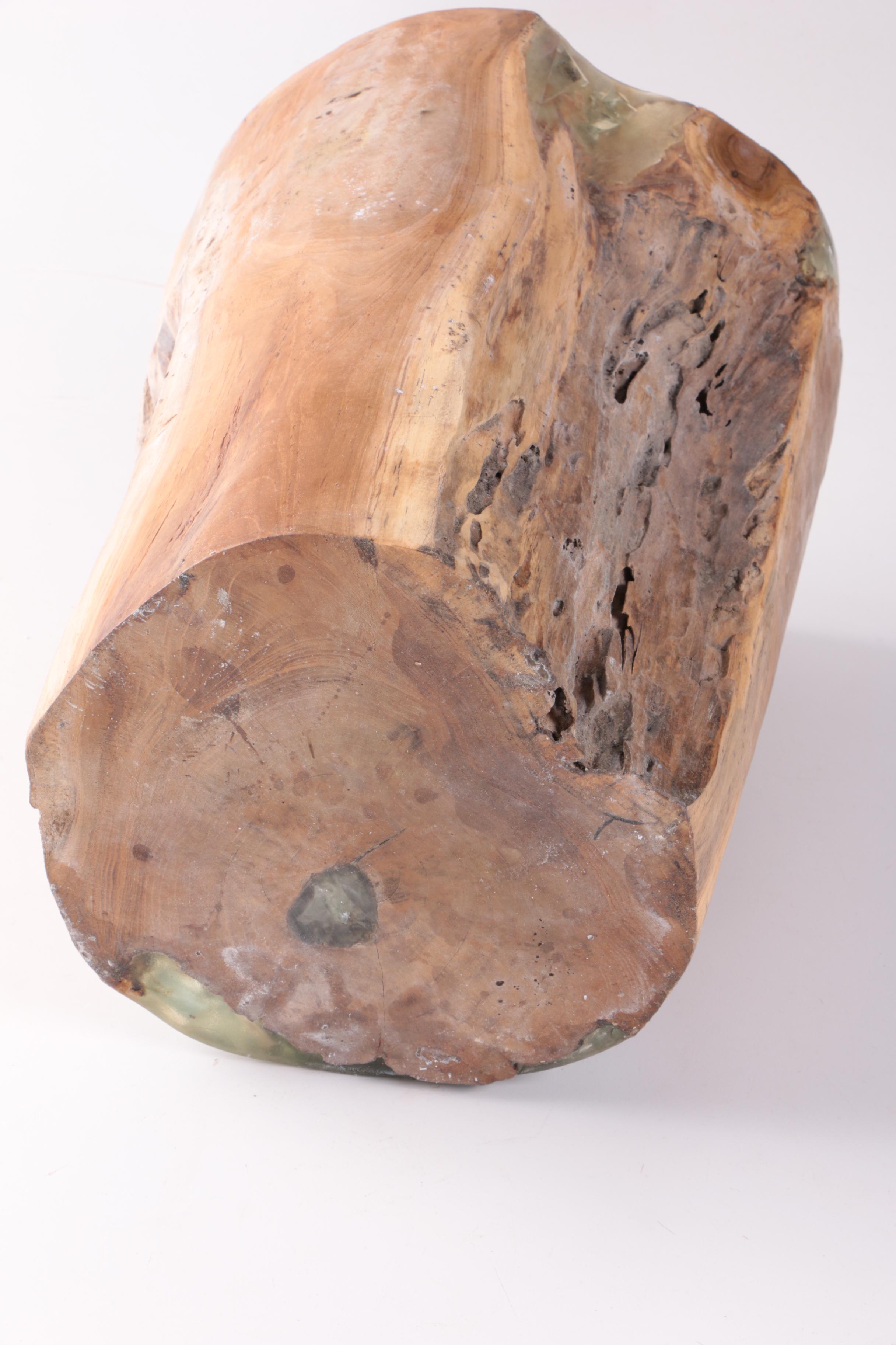 "Illusions" Mango Wood Stool