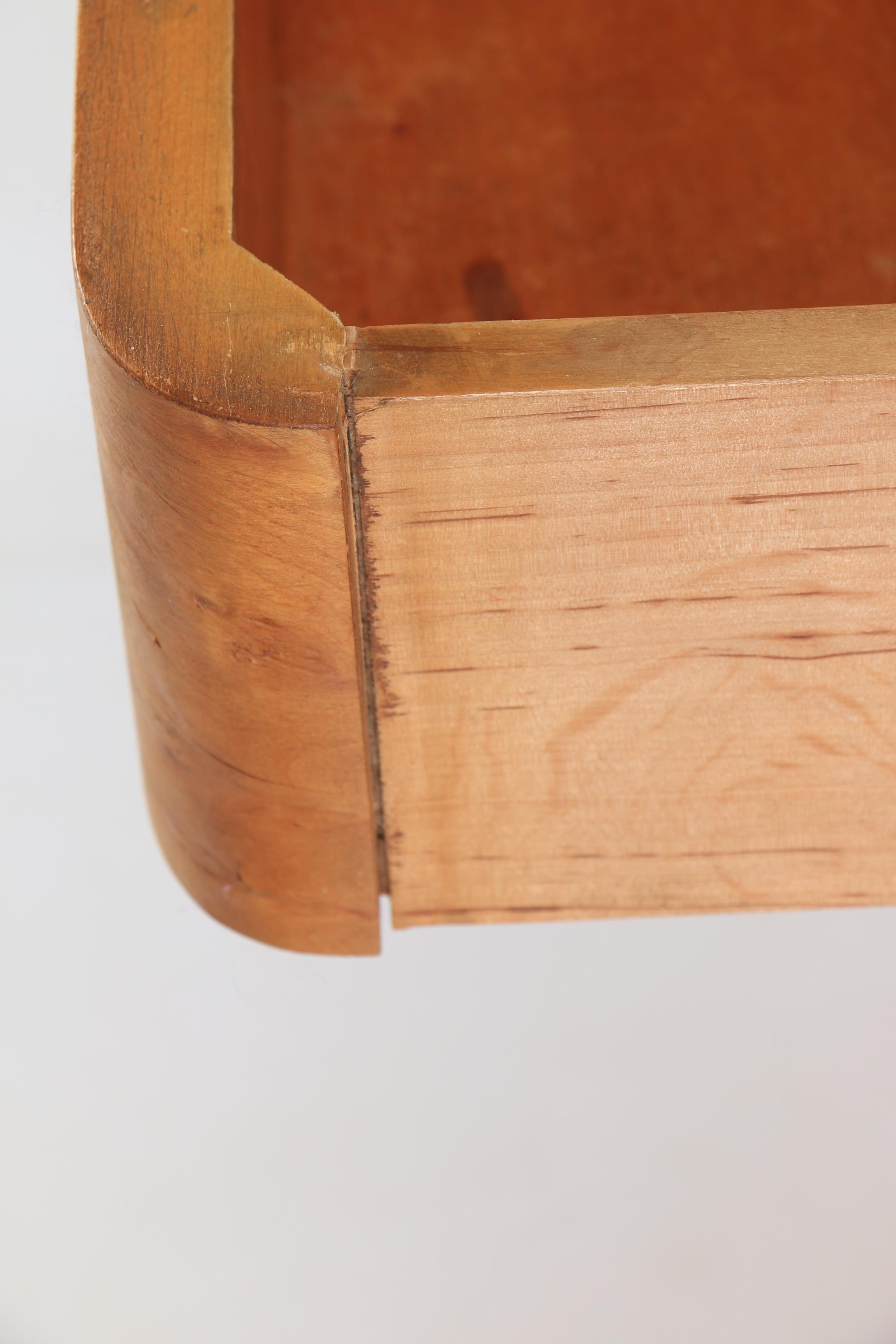 Mid Century Modern Console with Black Glass Top