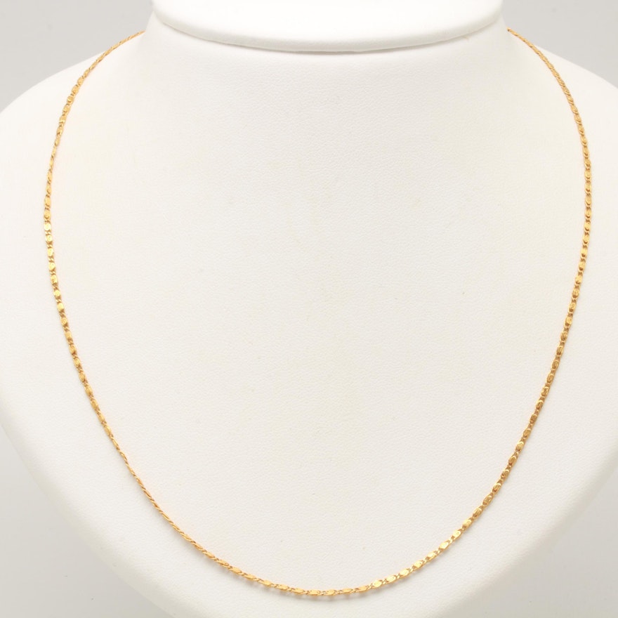 22K Yellow Gold Chain