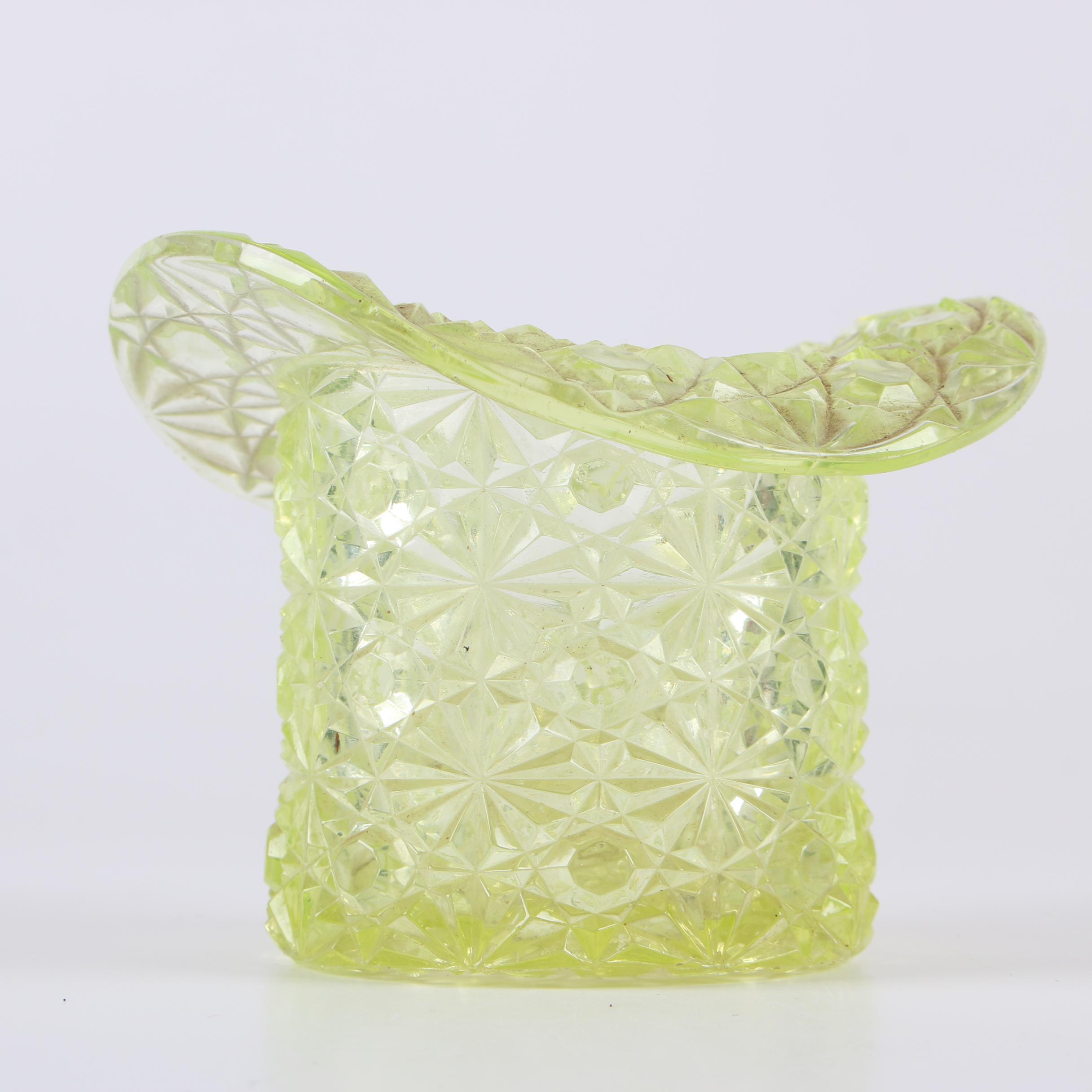 Fenton Hobnail and other Canary Vintage Glass