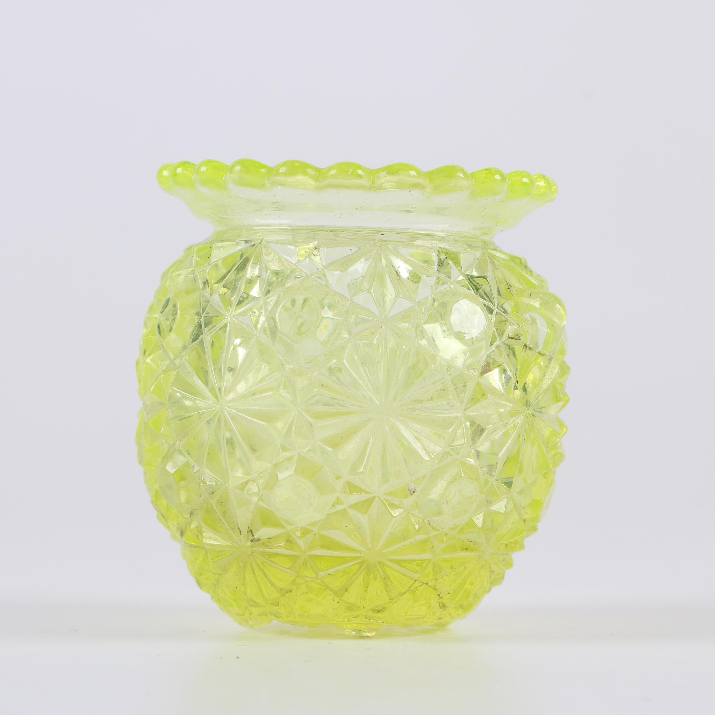 Fenton Hobnail and other Canary Vintage Glass