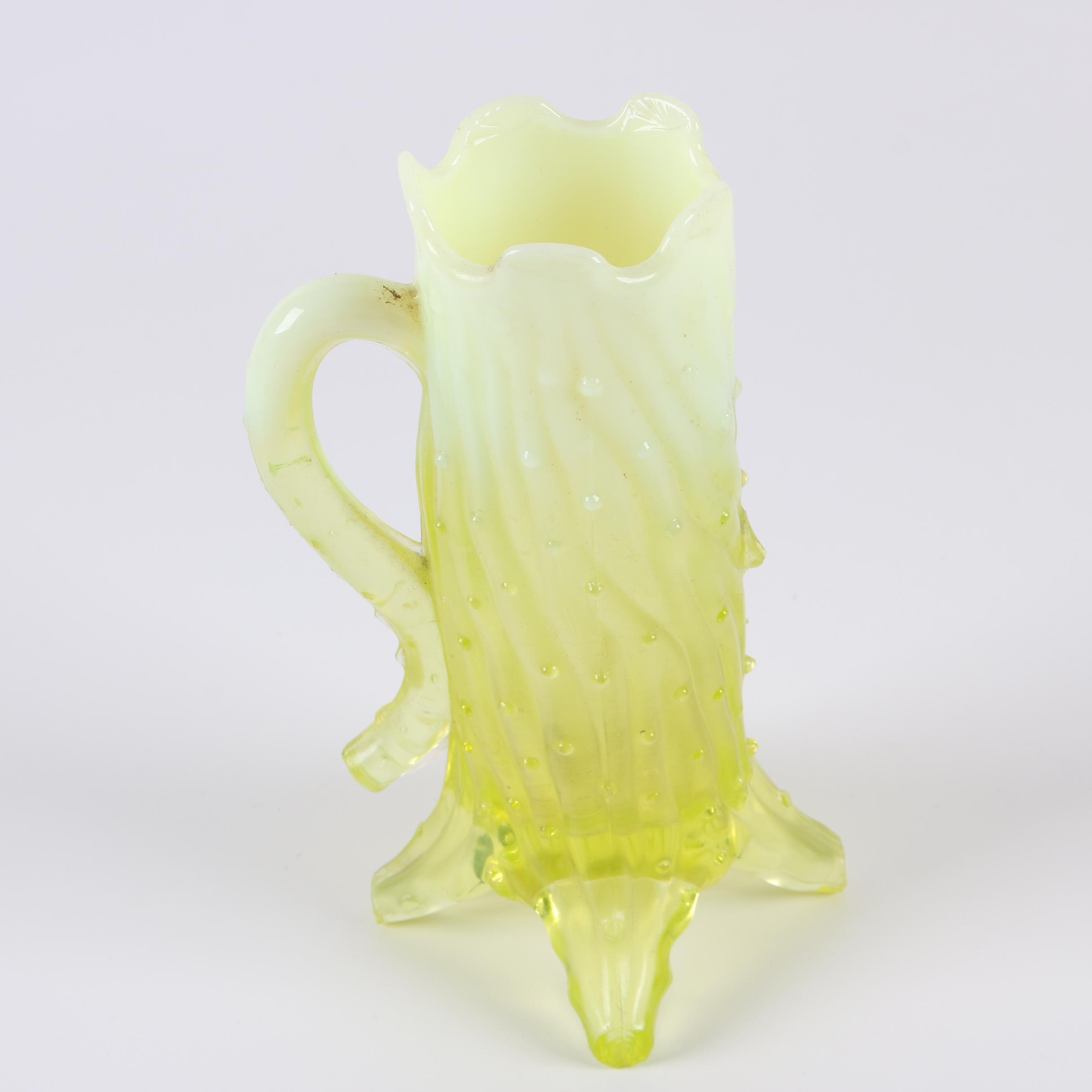 Fenton Hobnail and other Canary Vintage Glass
