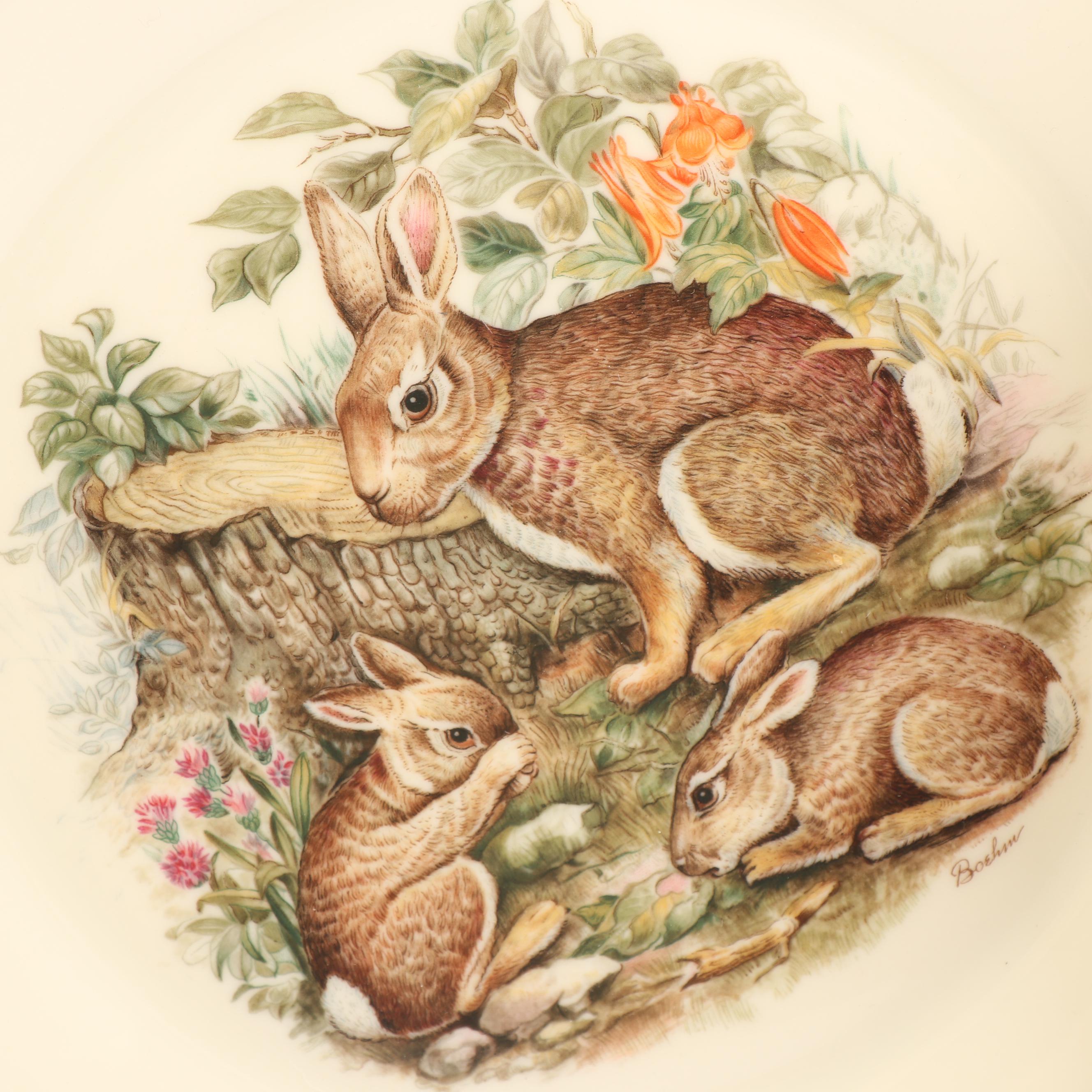 1974-1977 Lenox "Woodland Wildlife" Boehm Collector Plates