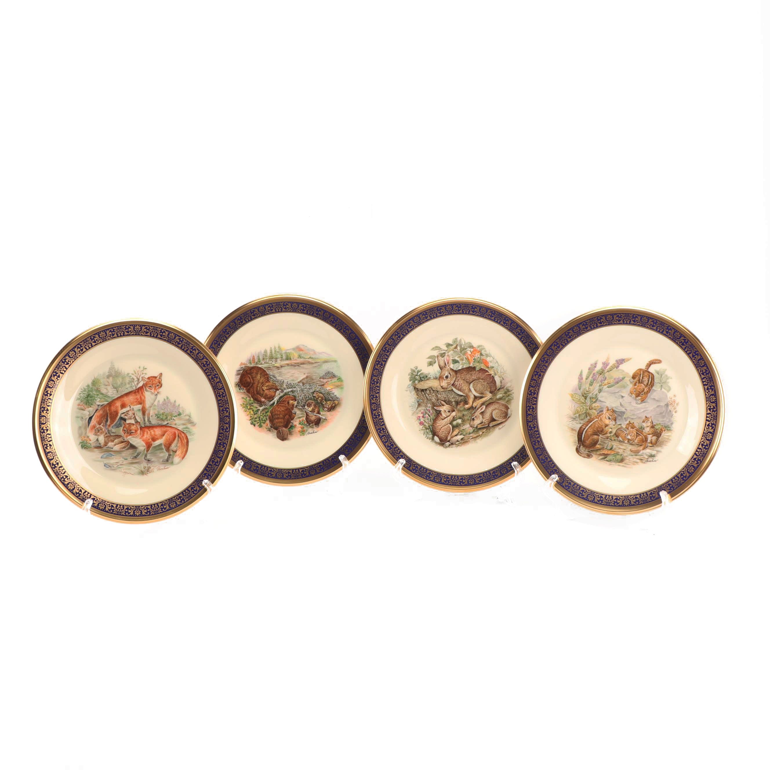 1974-1977 Lenox "Woodland Wildlife" Boehm Collector Plates