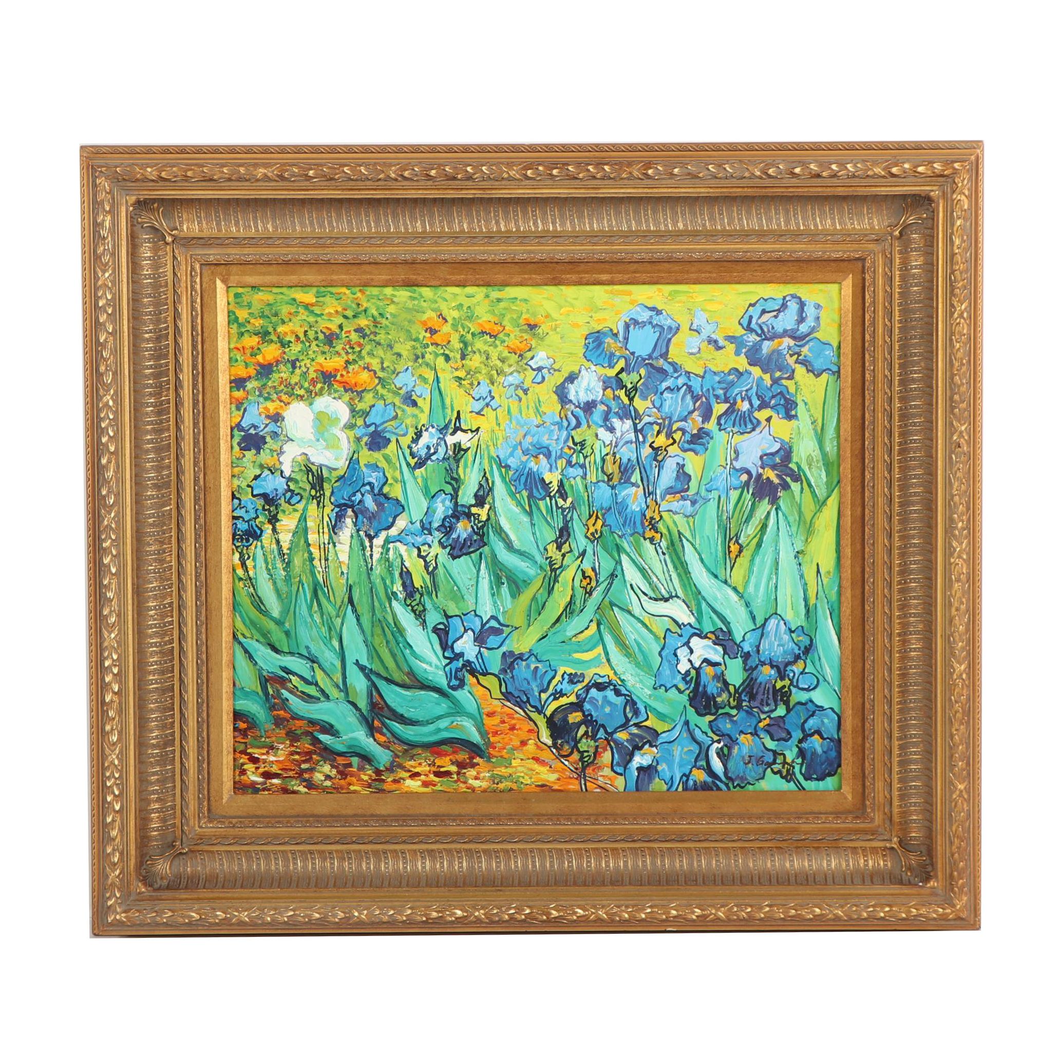 Copy Oil Painting after Vincent Van Gogh "Irises"