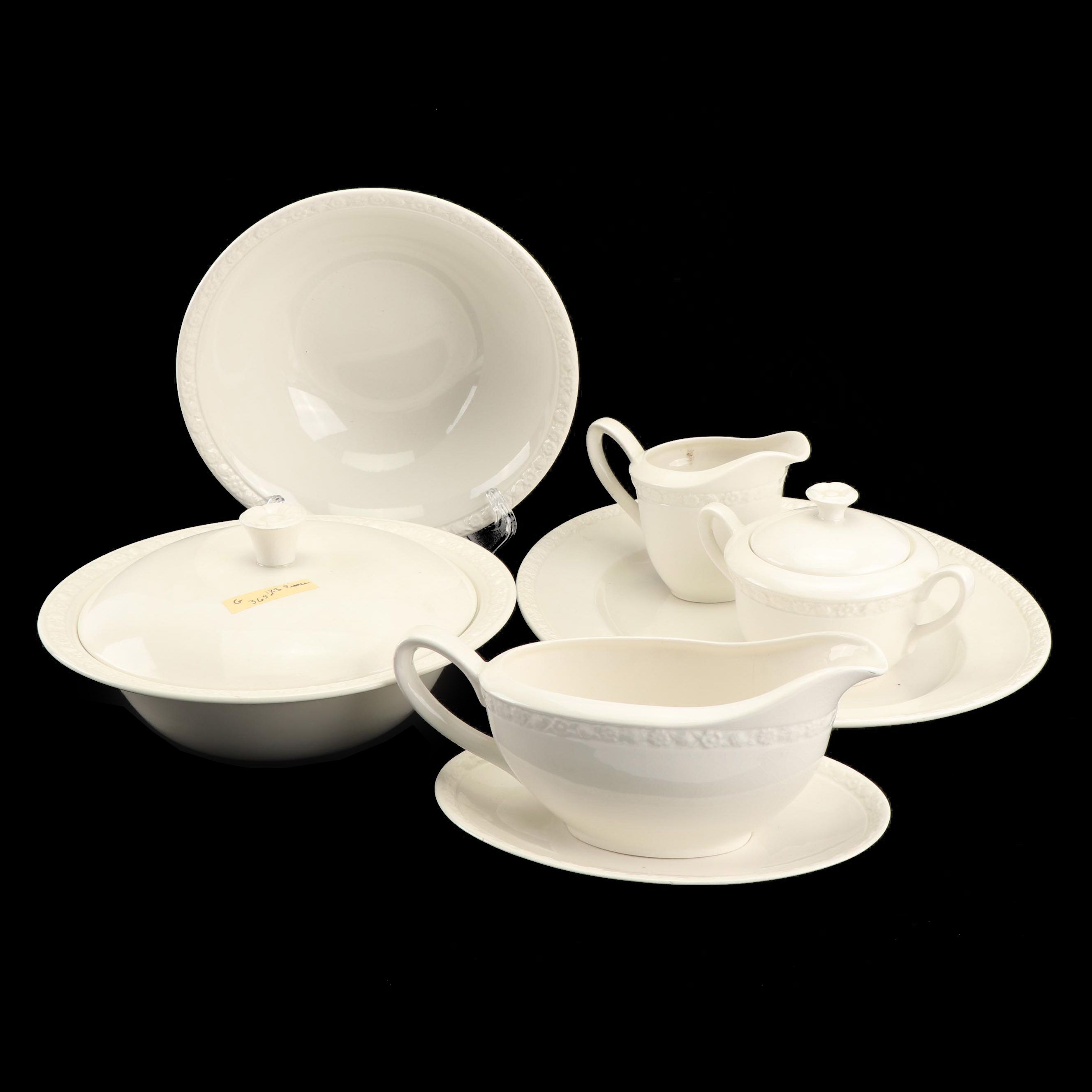 1960s Wedgwood & Co. Ltd. "Hedge Rose" Earthenware Serveware