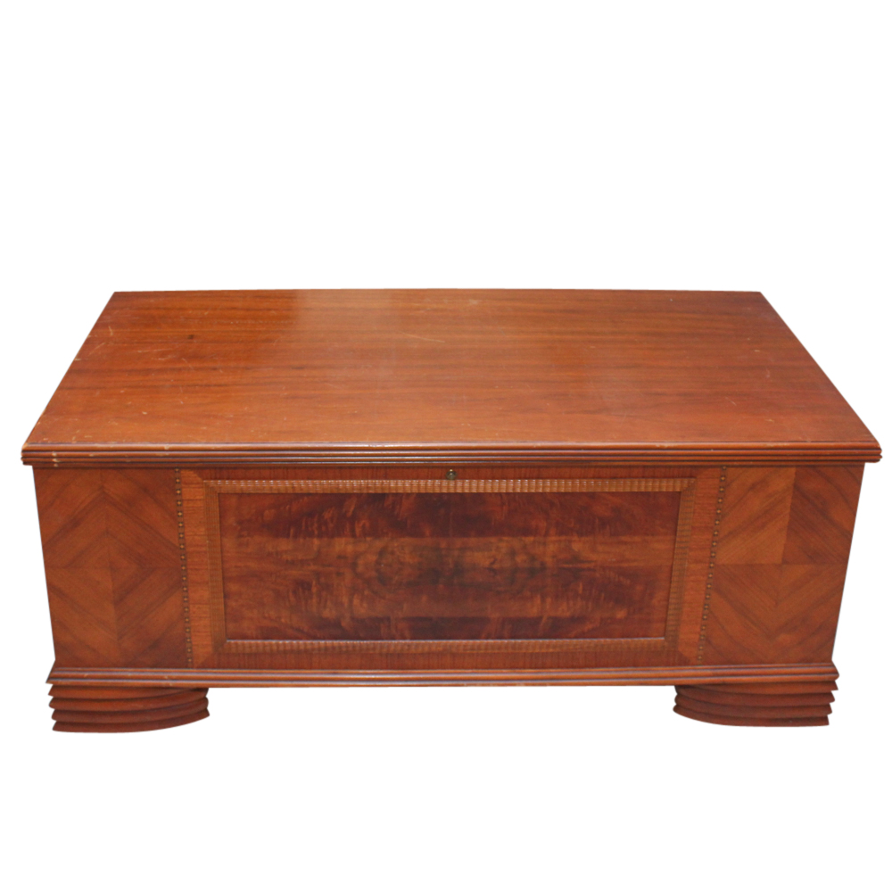 Vintage Art Deco Style "Bluebird" Cedar Chest by Dillingham