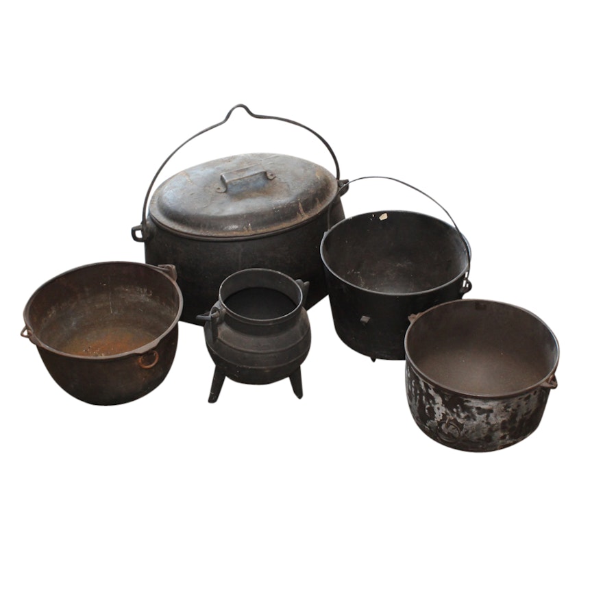 Vintage Cast Iron Pots