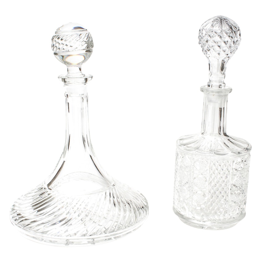 Group of Crystal Decanters