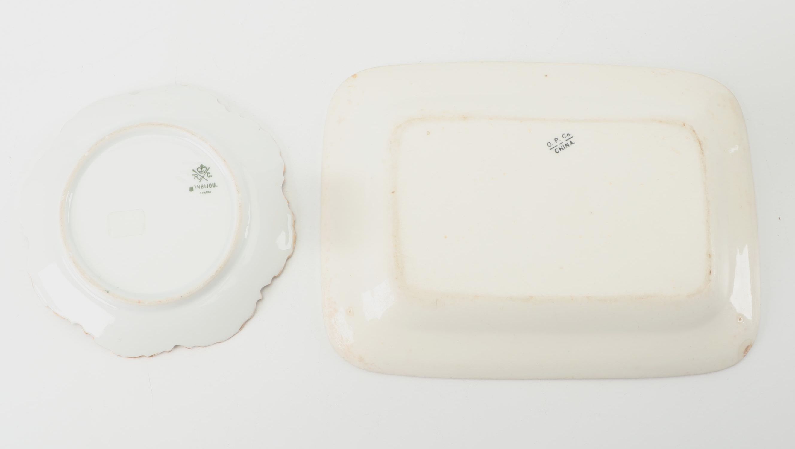 Royal Goedewaagen House Bottles, Limoges Perfume Bottle, And Hand-Painted Plates