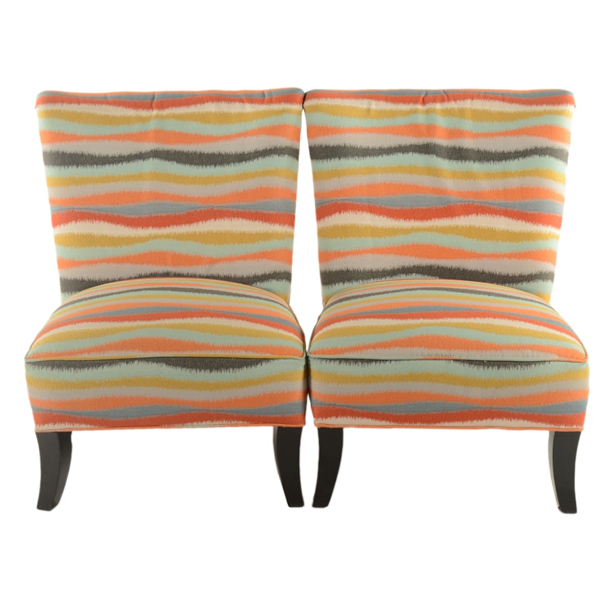 Pair of Contemporary Upholstered Side Chairs by H.M. Richard's, Inc.