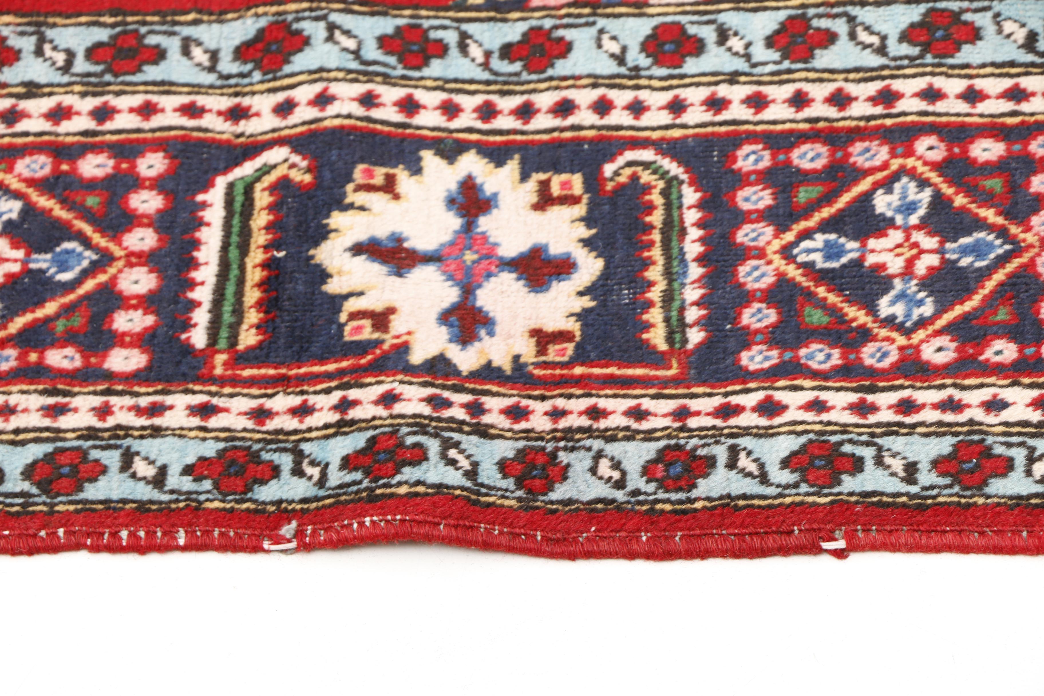 Hand-Knotted Persian Tabriz Wool Area Rug