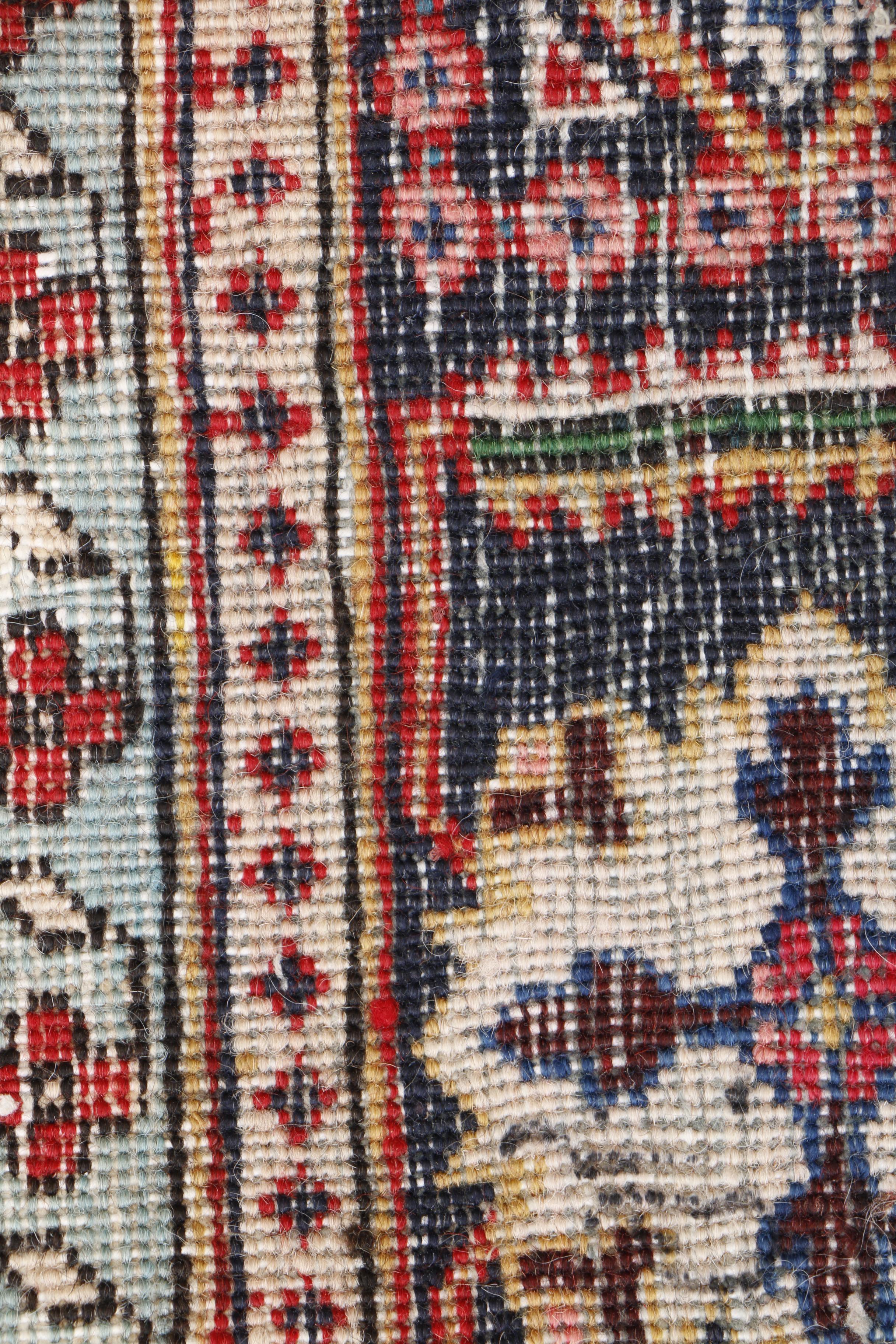 Hand-Knotted Persian Tabriz Wool Area Rug