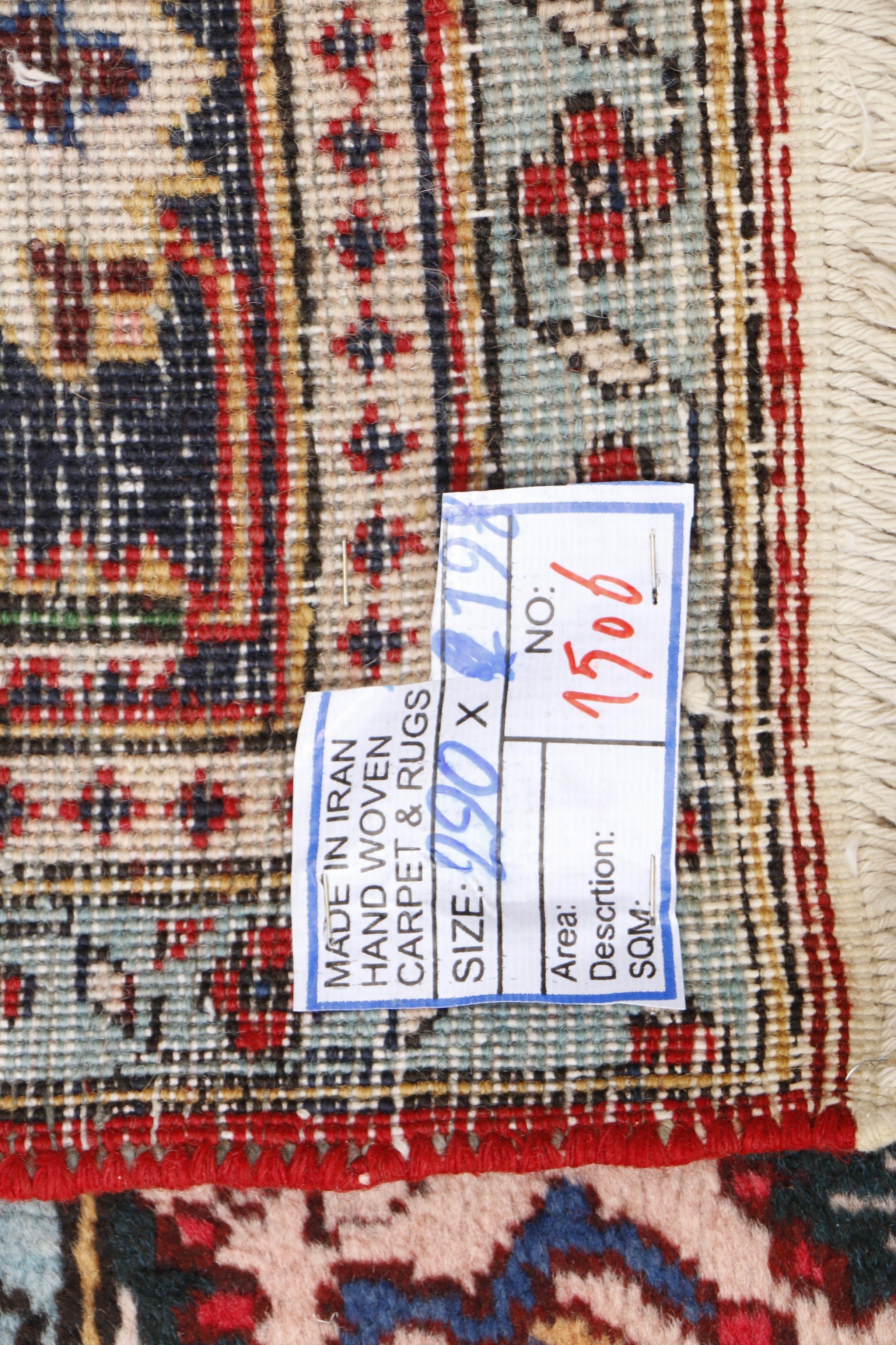 Hand-Knotted Persian Tabriz Wool Area Rug