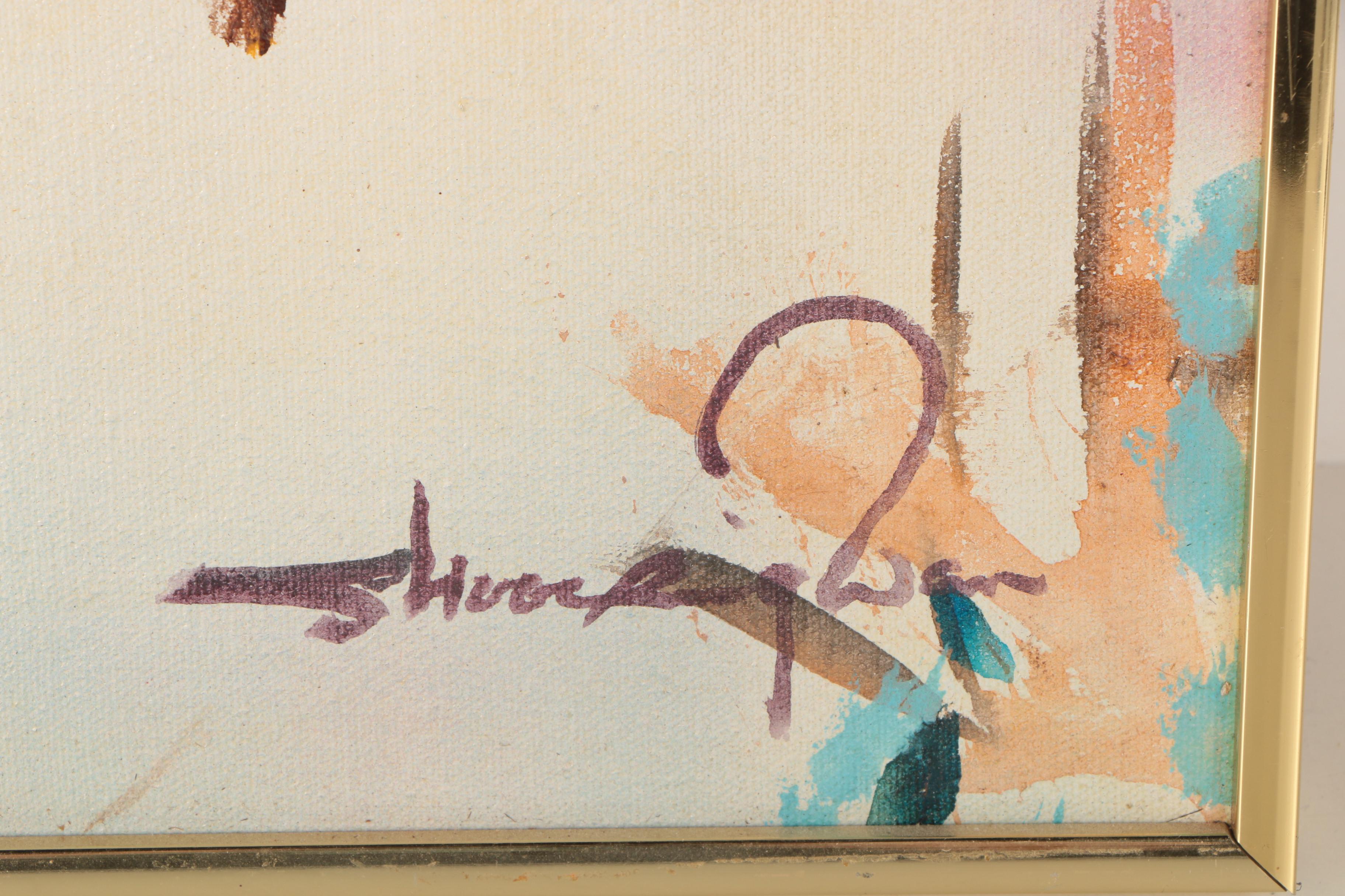 Shoo Ching Wan 1987 Oil Painting