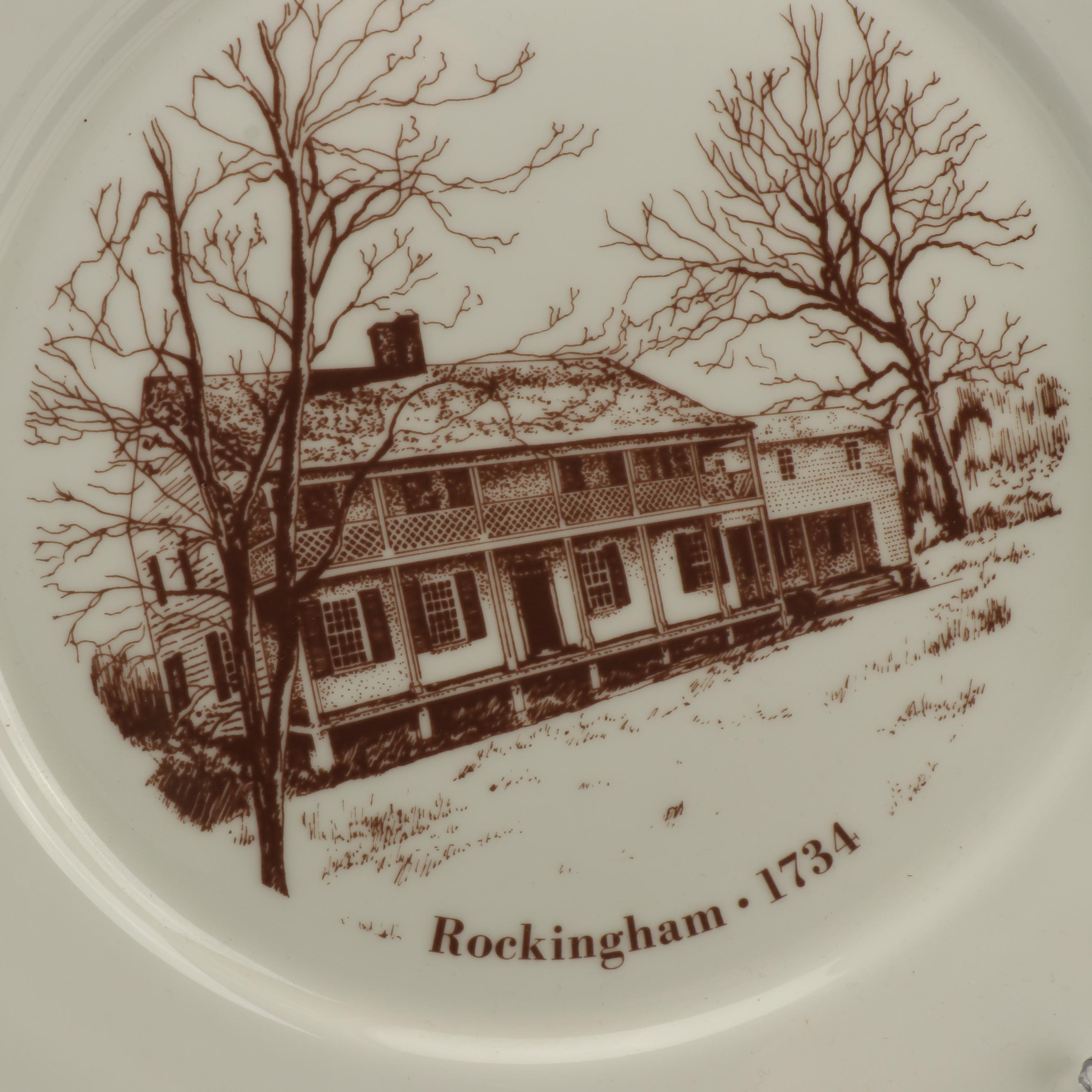 Lenox Porcelain Collector Plates featuring Historical Buildings of New Jersey