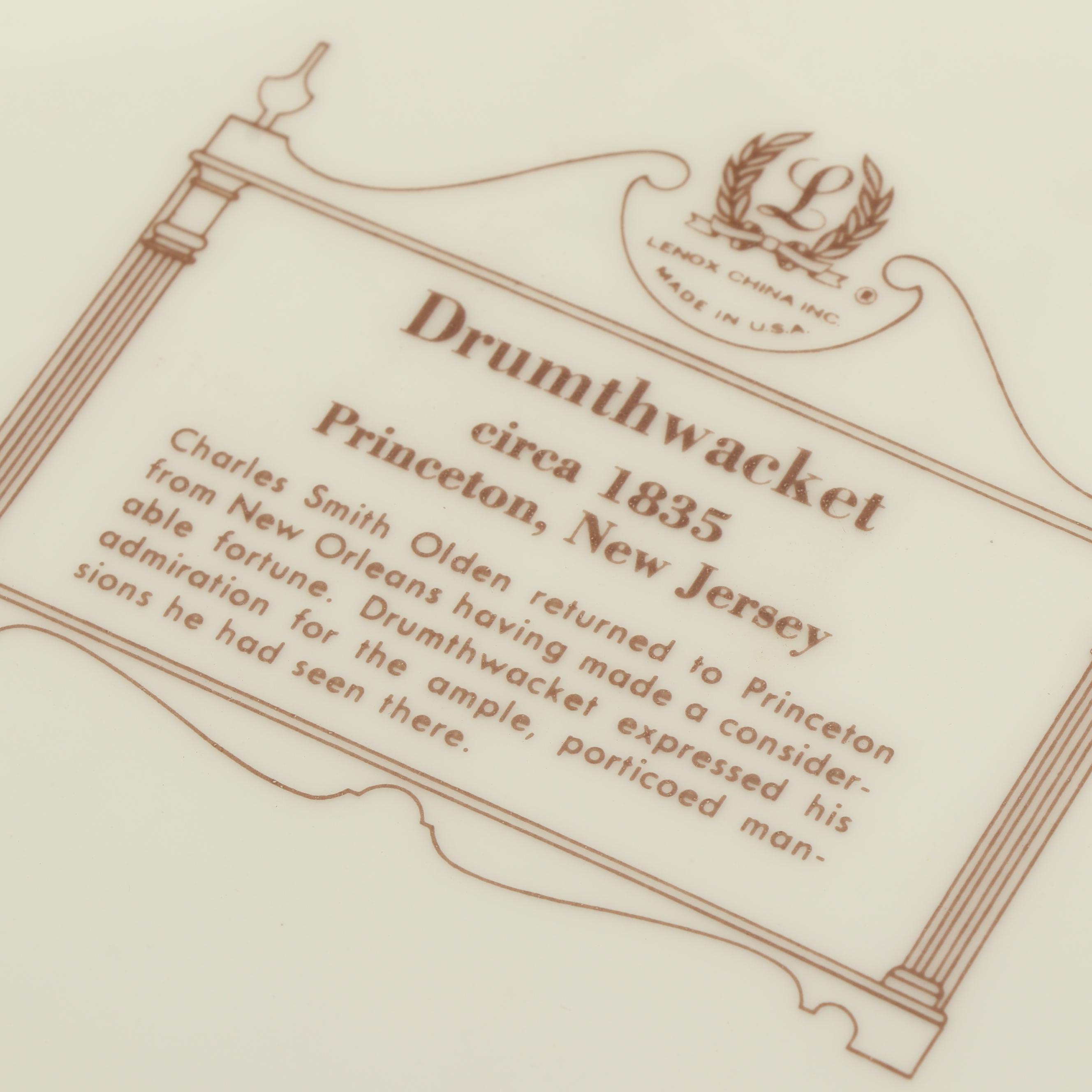 Lenox Porcelain Collector Plates featuring Historical Buildings of New Jersey