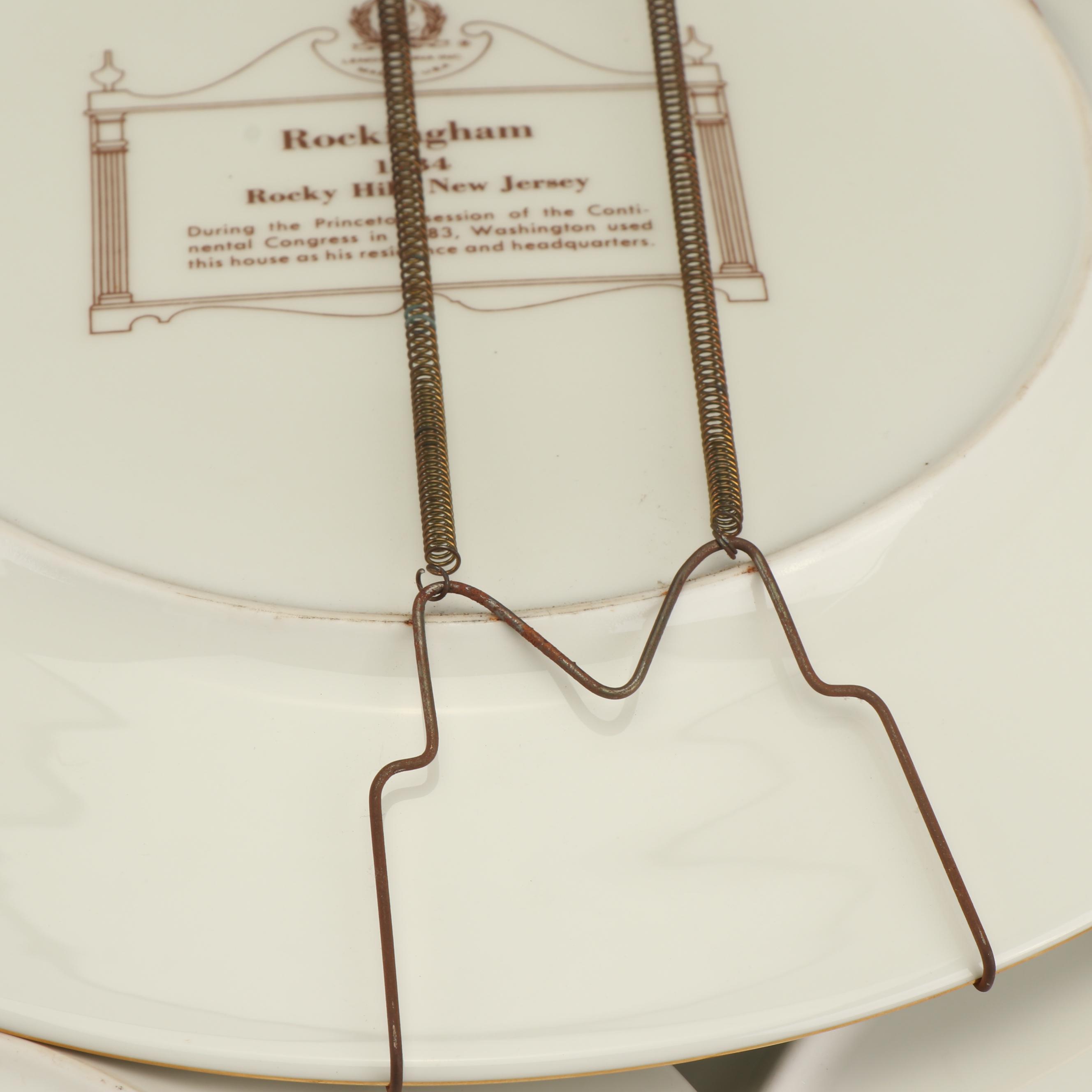 Lenox Porcelain Collector Plates featuring Historical Buildings of New Jersey