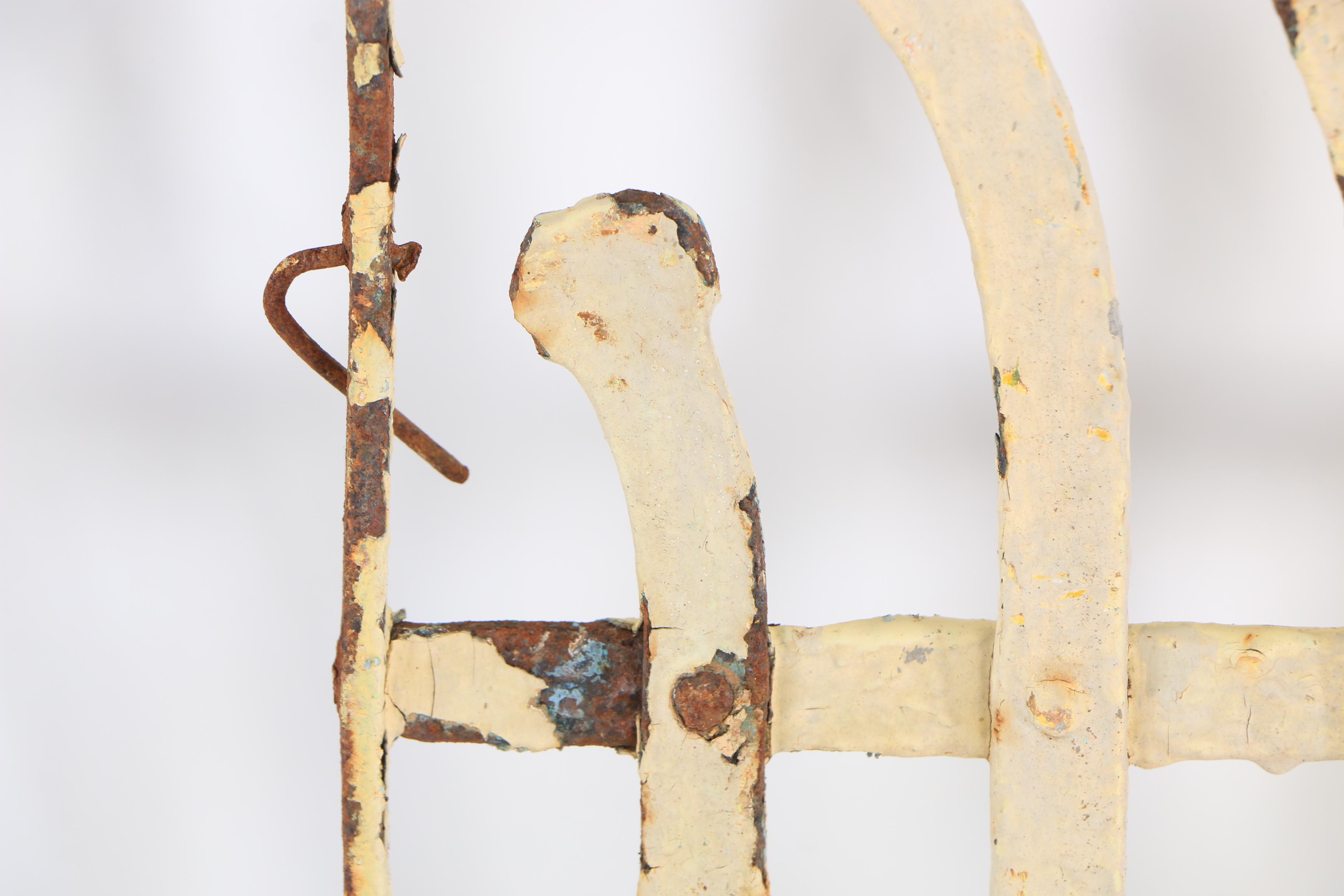 Distressed Wrought Iron Gate Panels