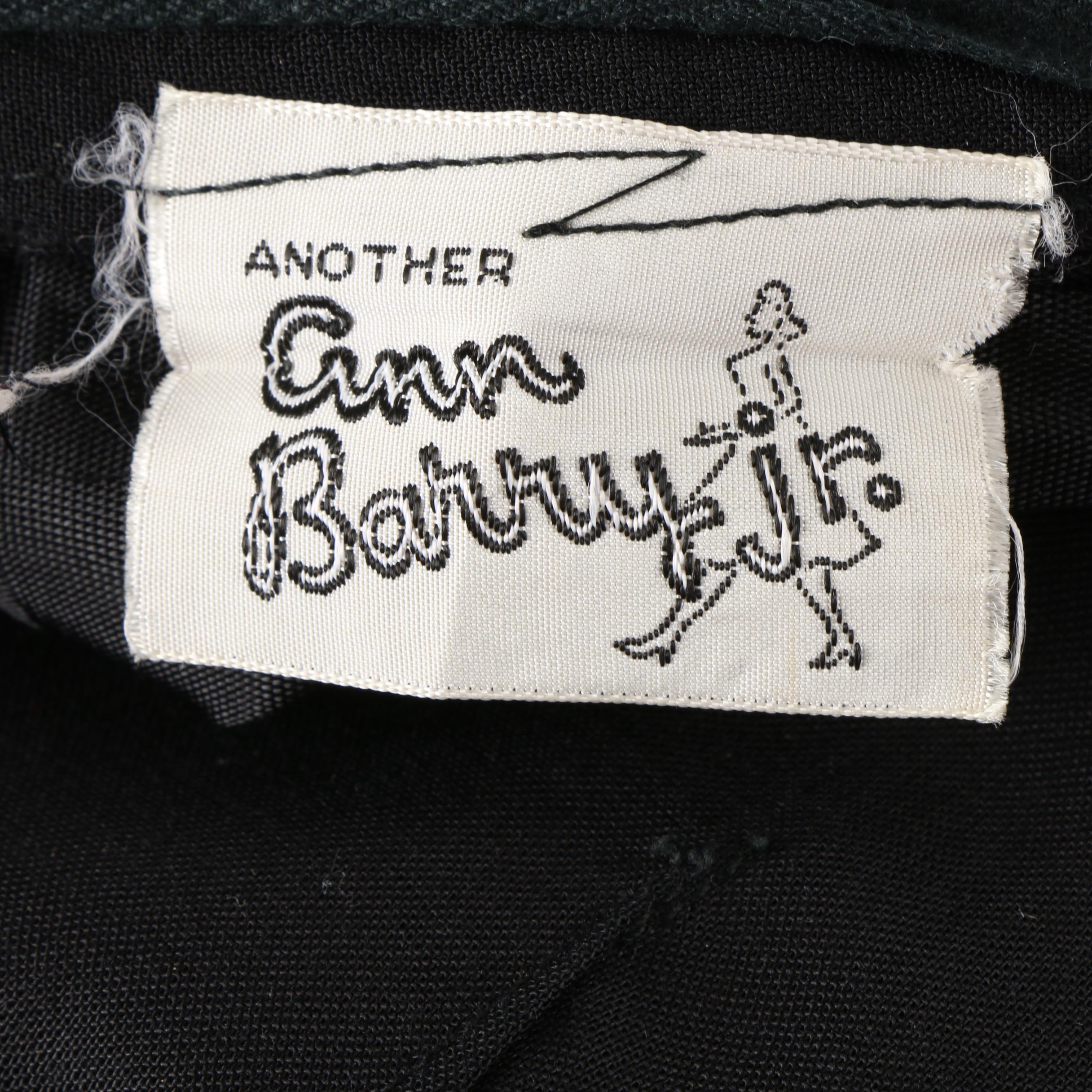 Vintage Ann Barry Jr. Black Cocktail Dress with Pink Accents