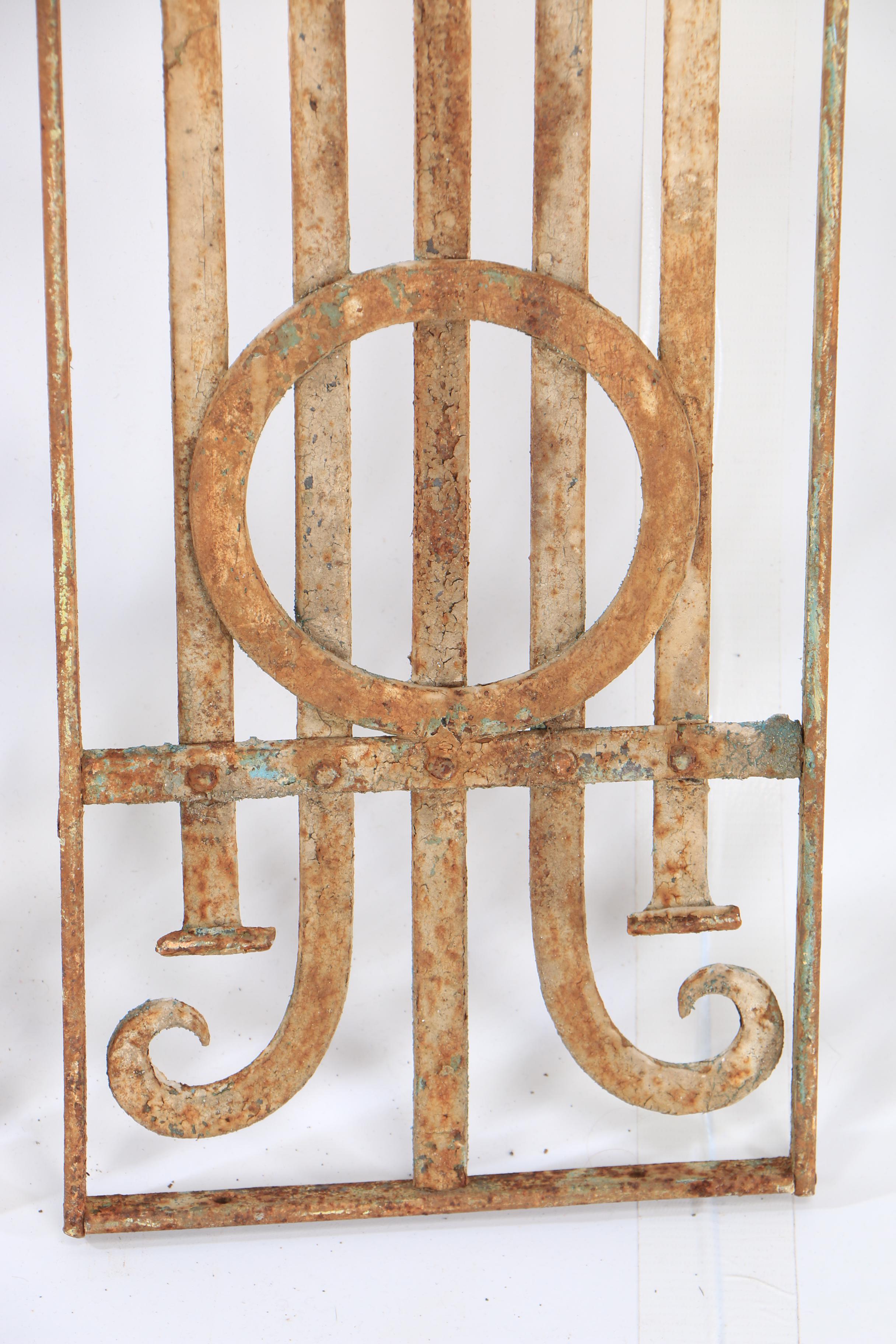 Distressed Wrought Iron Gate Panels