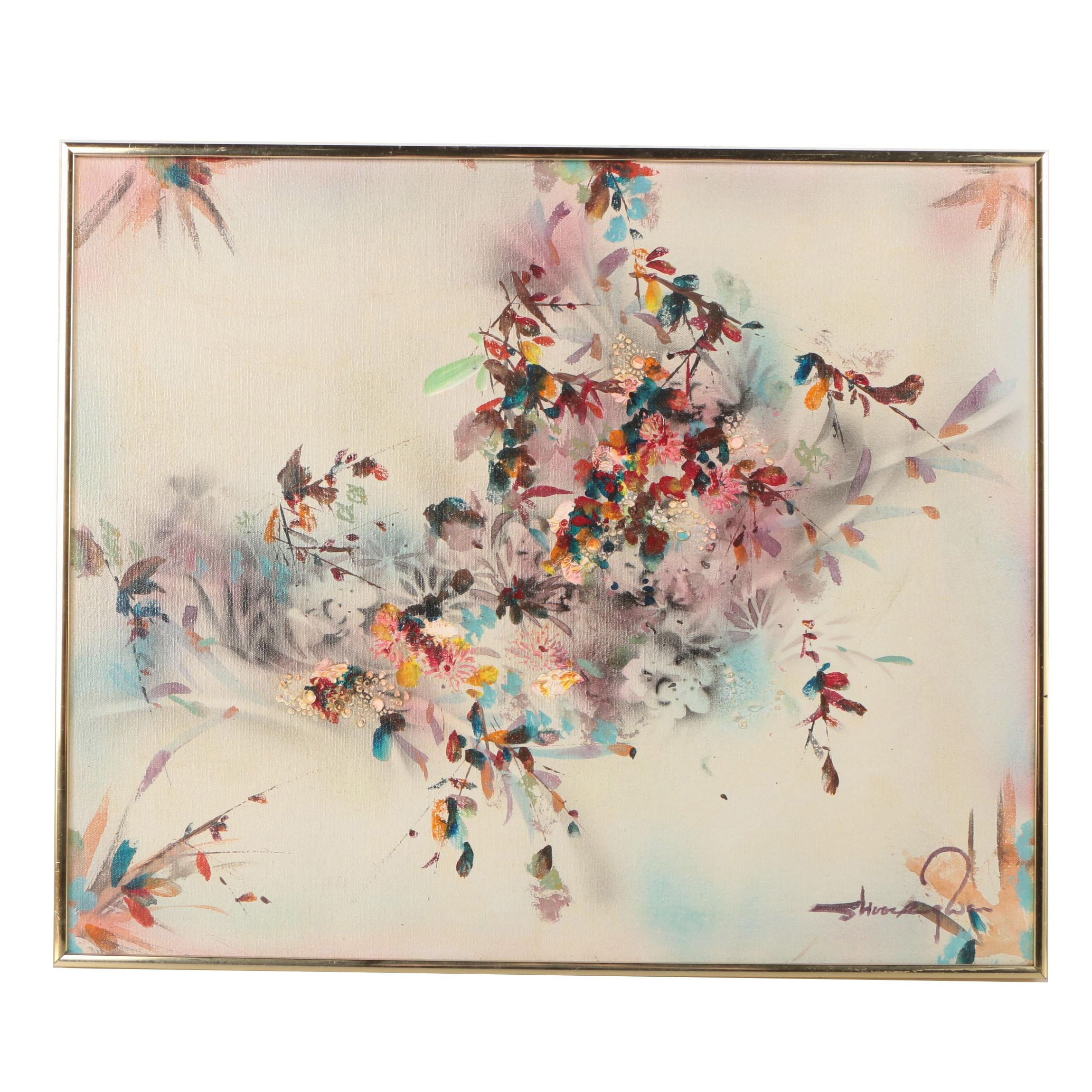 Shoo Ching Wan 1987 Oil Painting