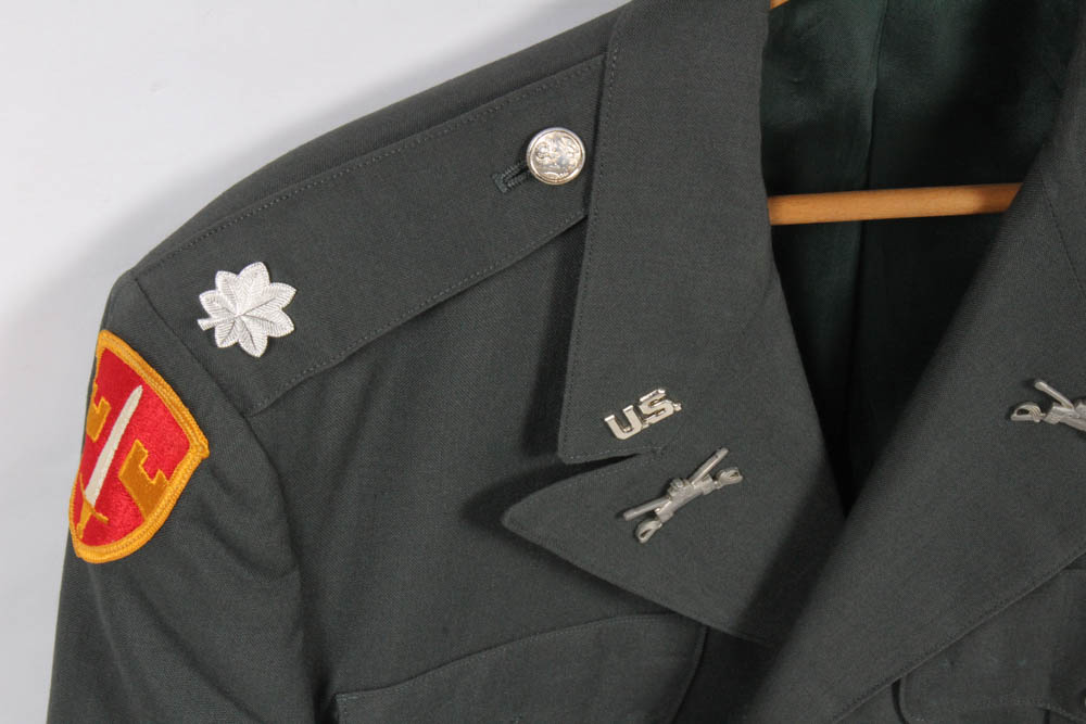 Army Ranger Officer Green Uniform and Dress Blue with Epaulets
