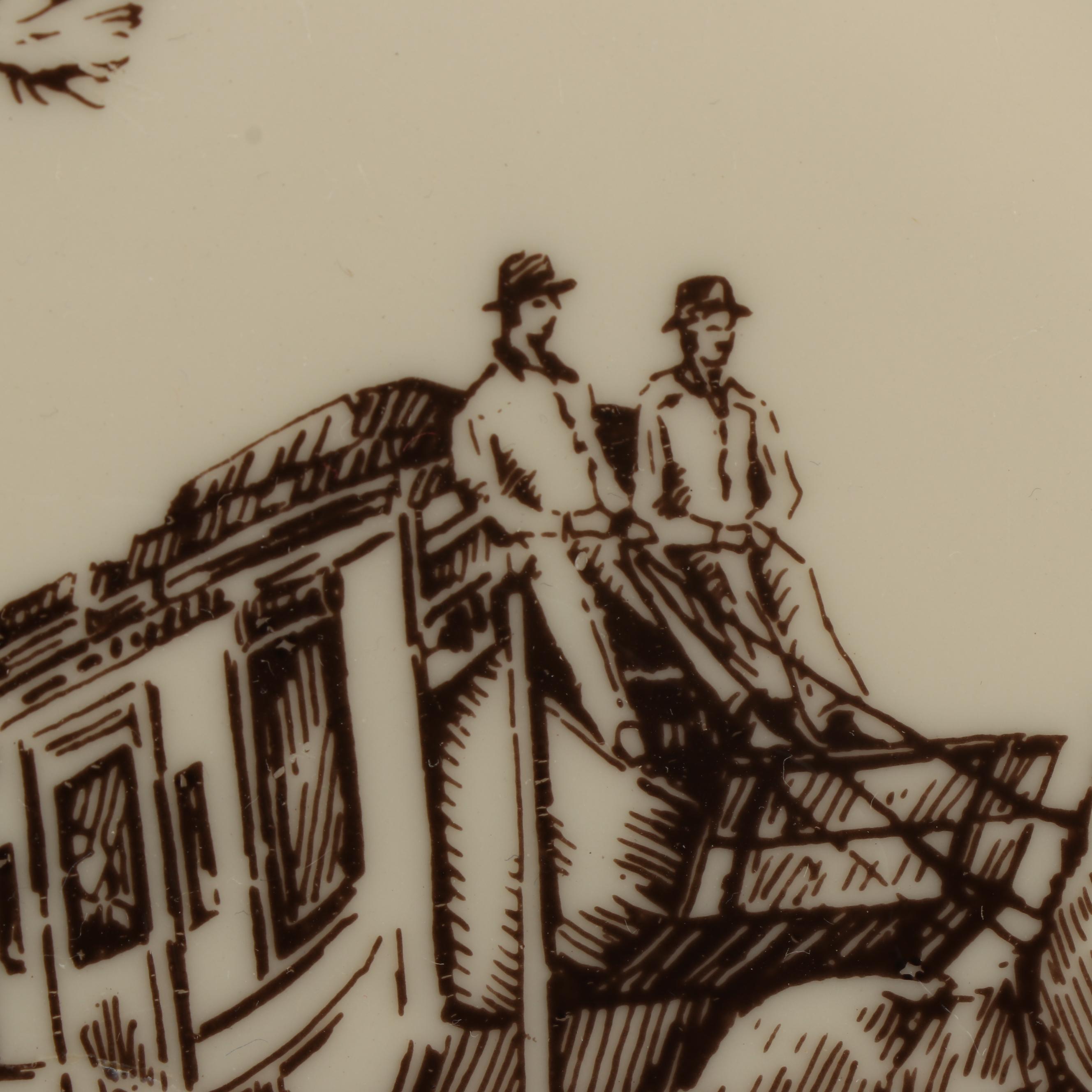 Lenox "Stagecoach" Porcelain Chop Platter