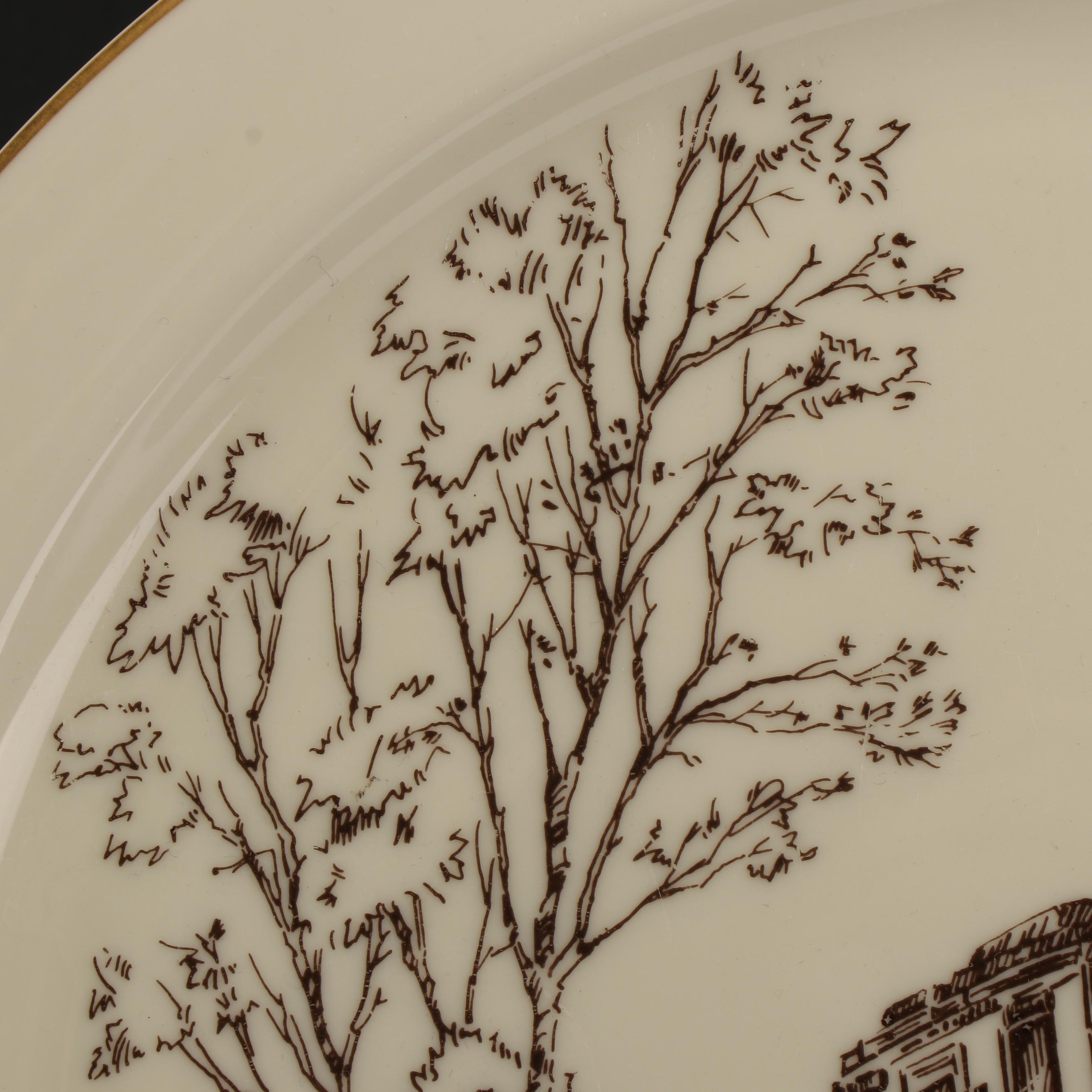 Lenox "Stagecoach" Porcelain Chop Platter