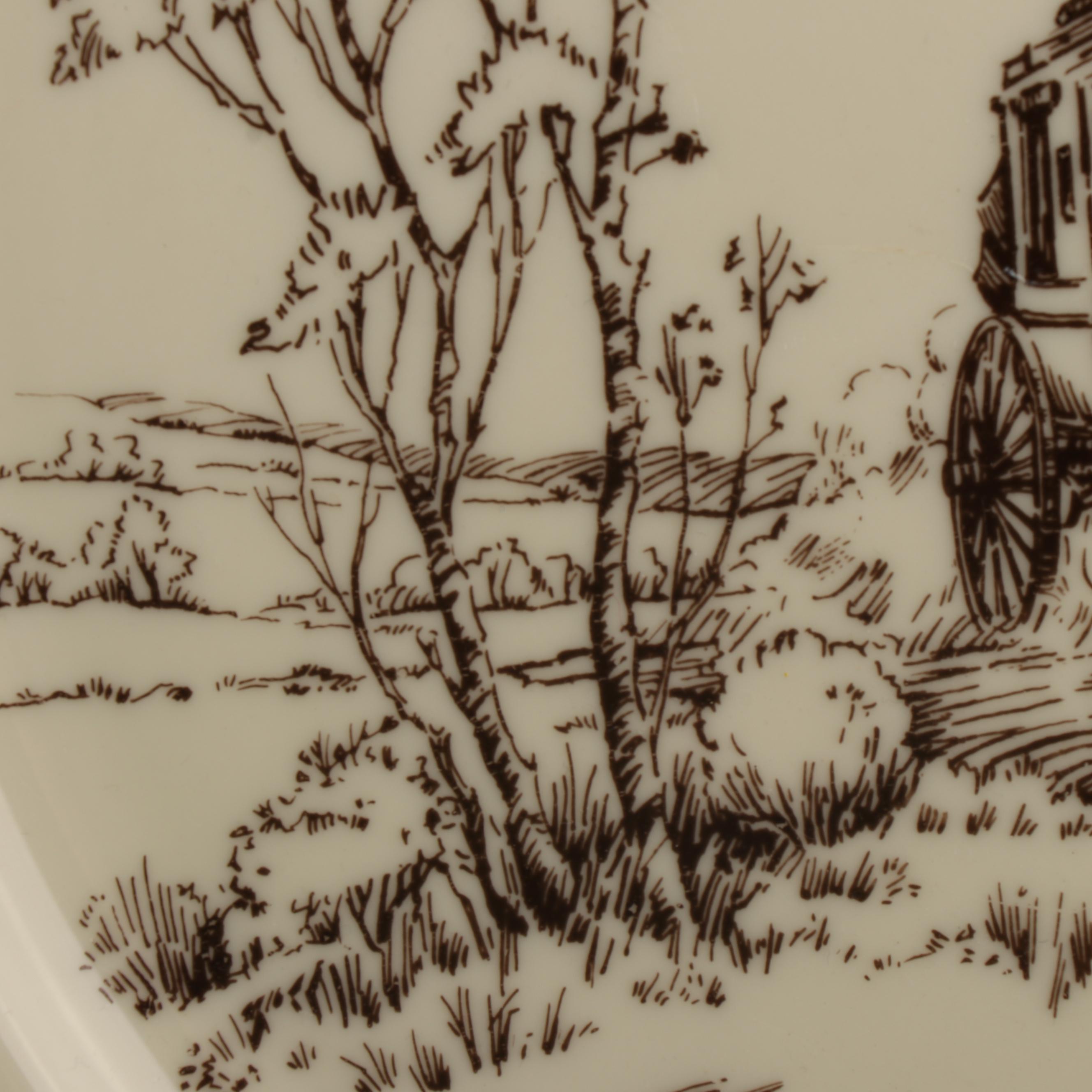 Lenox "Stagecoach" Porcelain Chop Platter