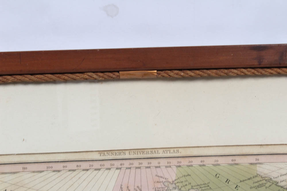 1836 H. S. Tanner Hand-Colored Map of North America