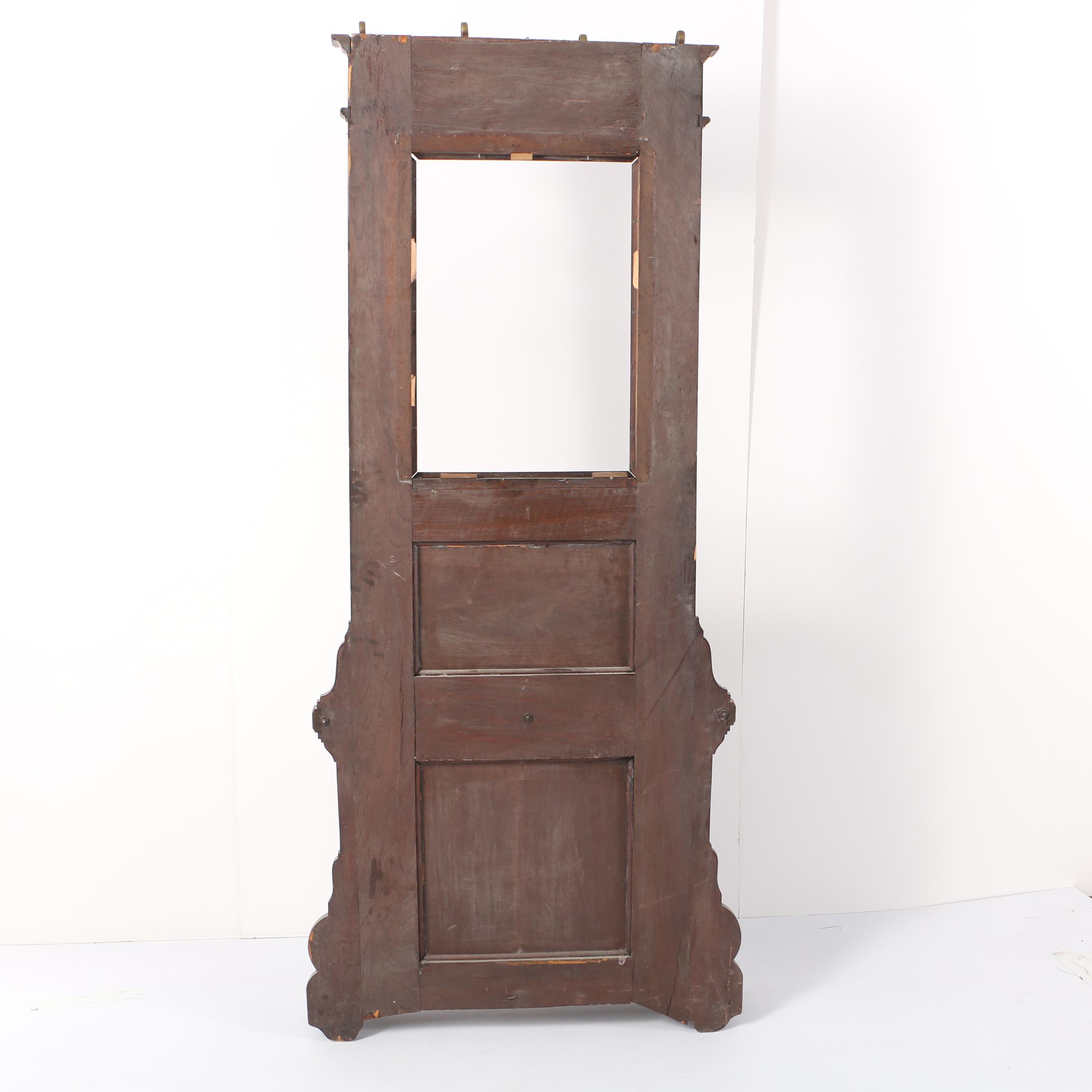 Hall Tree with Brass Hooks and Hardware