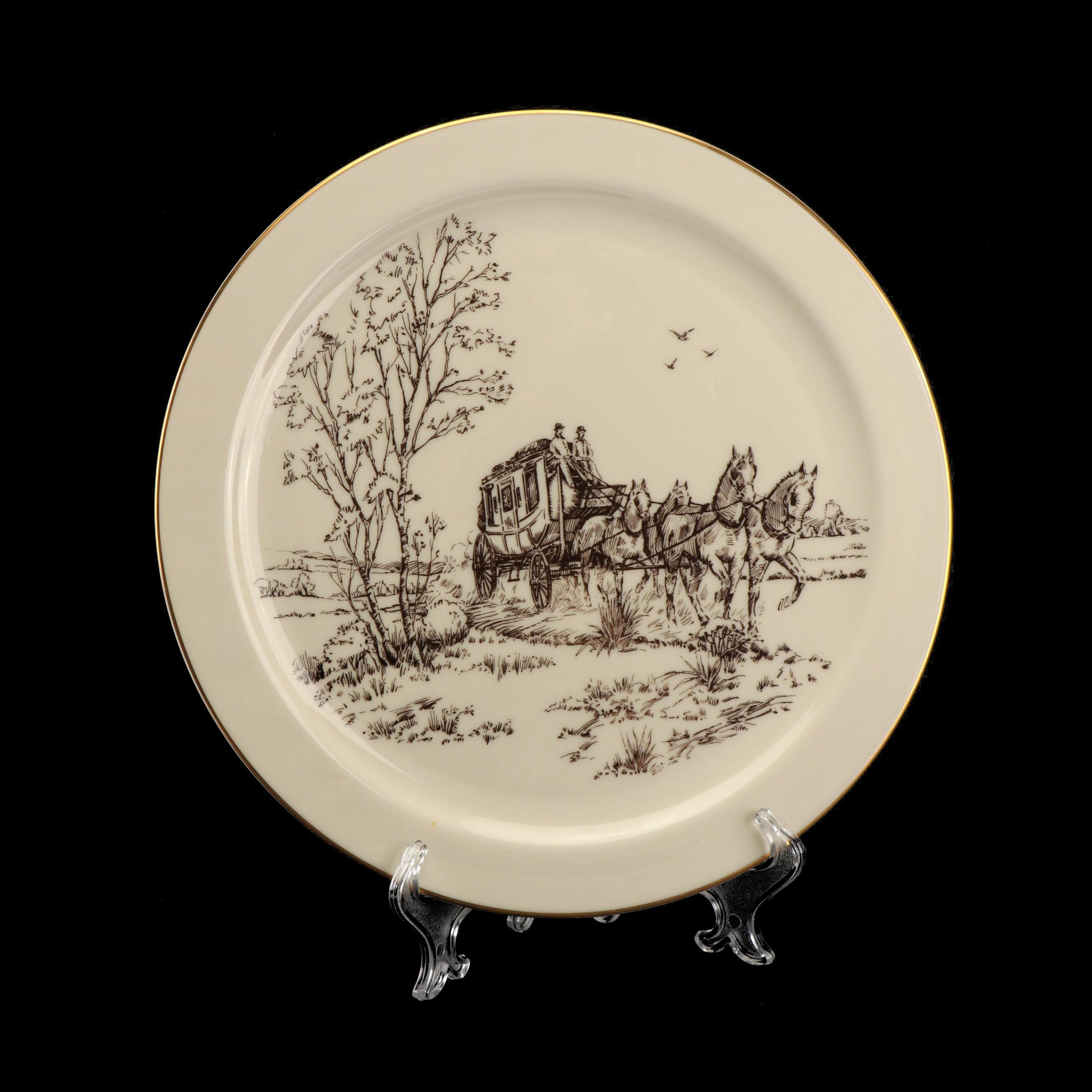 Lenox "Stagecoach" Porcelain Chop Platter