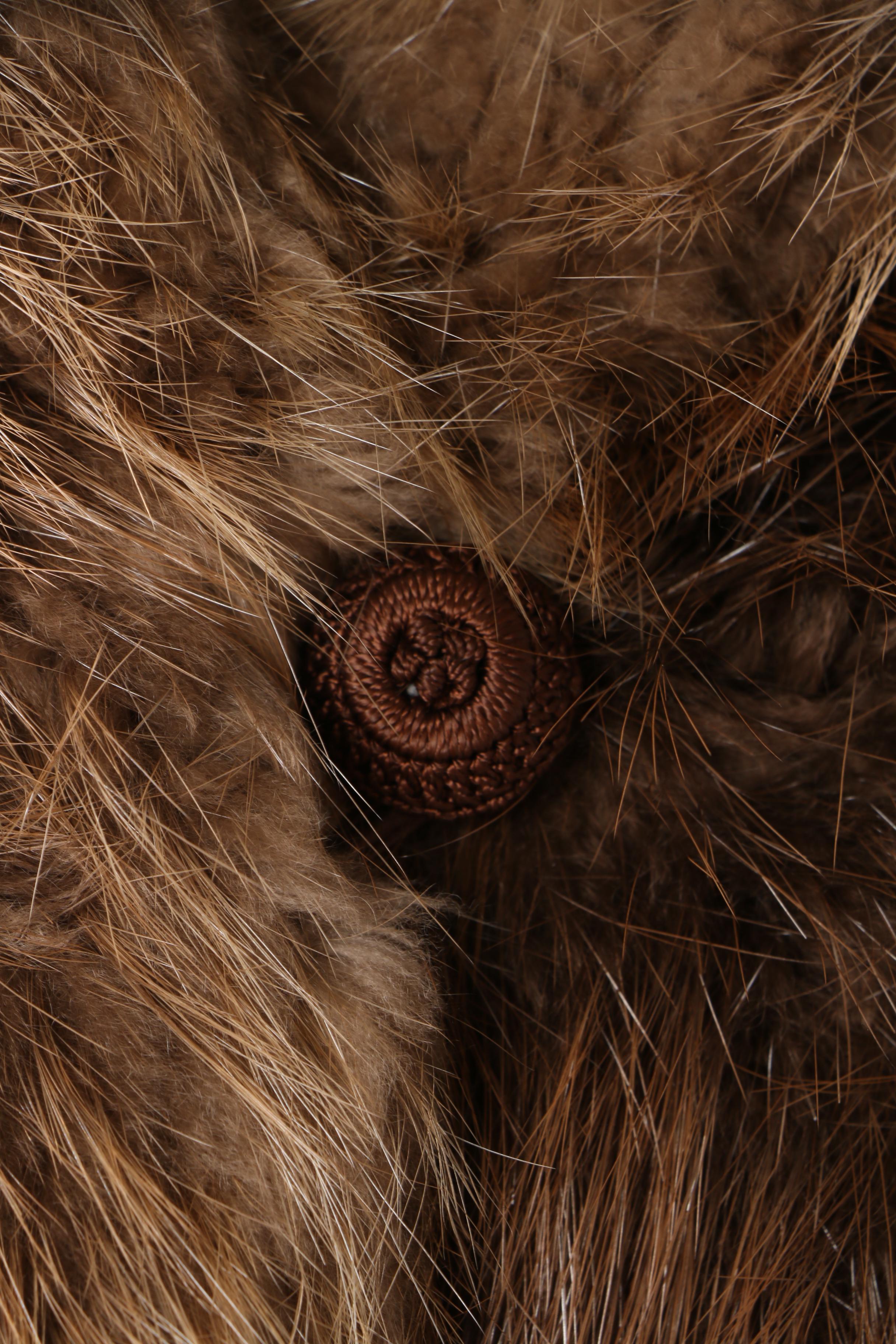 Women's Vintage The Evans Collection Brown Beaver Fur Coat