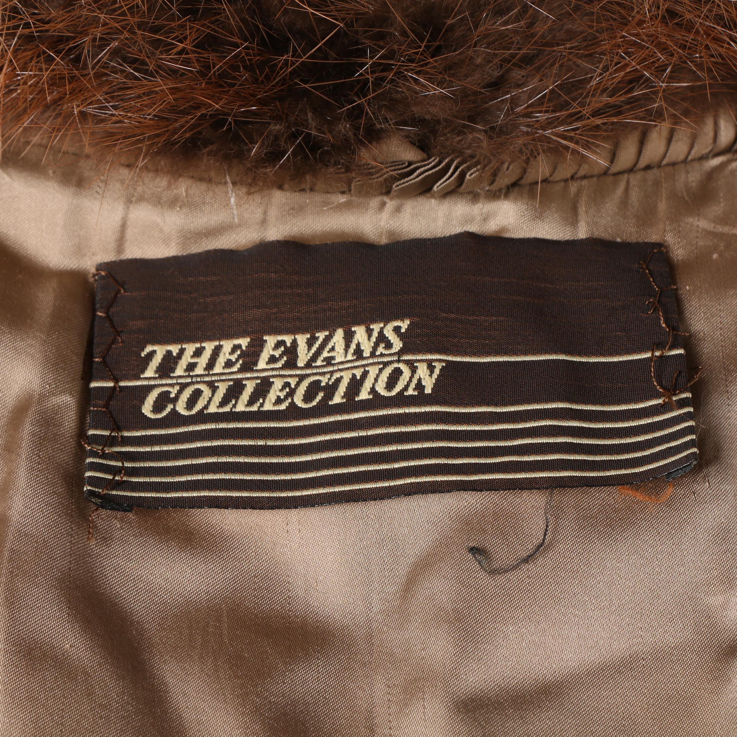 Women's Vintage The Evans Collection Brown Beaver Fur Coat