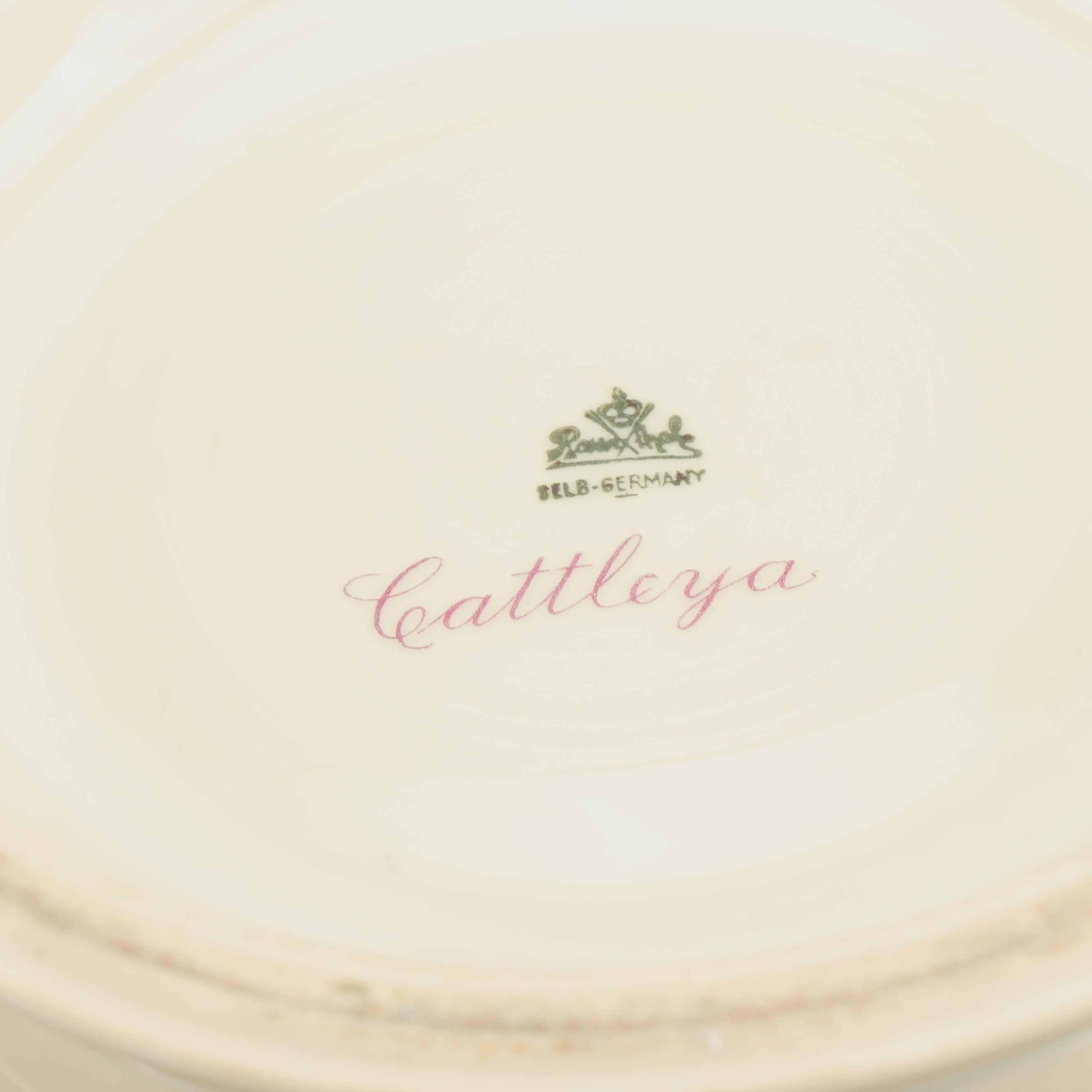 1940s Rosenthal "Cattleya" Footed Porcelain Bowl