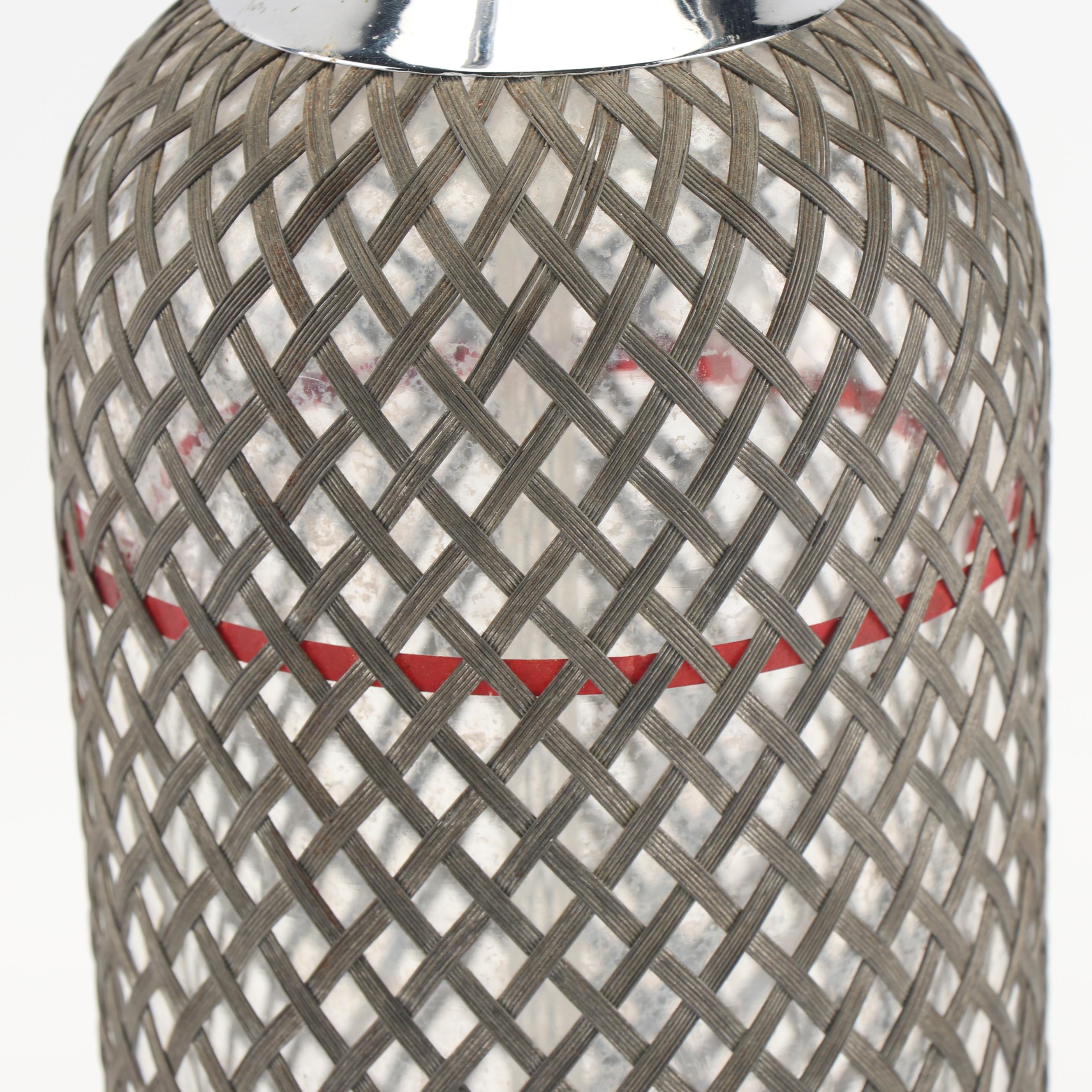 Vintage Sparklets Pewter Wrapped Seltzer Bottle