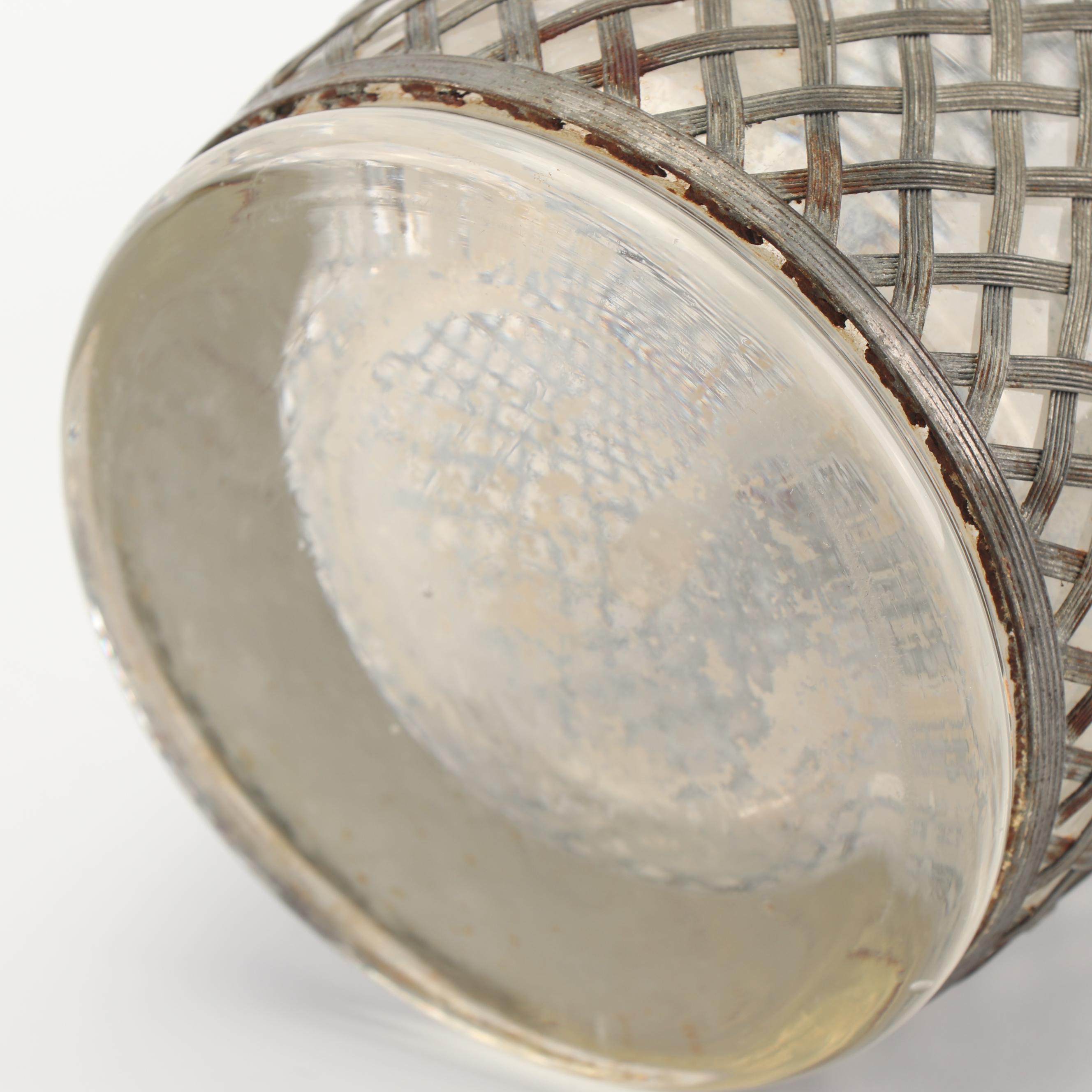 Vintage Sparklets Pewter Wrapped Seltzer Bottle