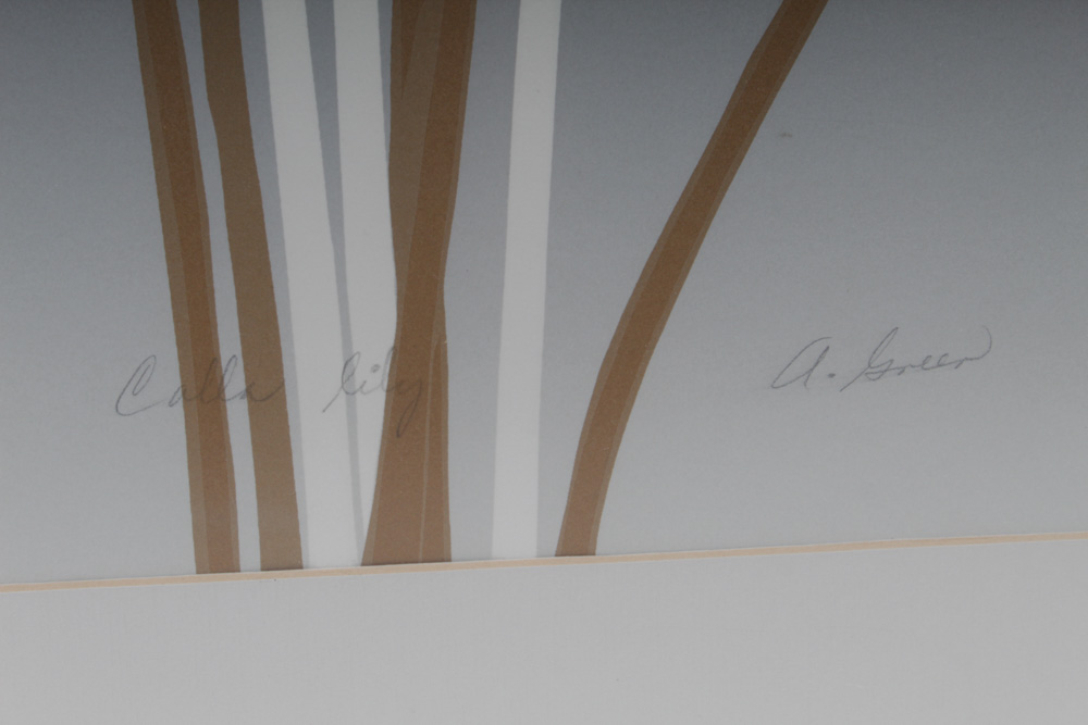 A. Greer Limited Edition Relief Print "Calla Lily"