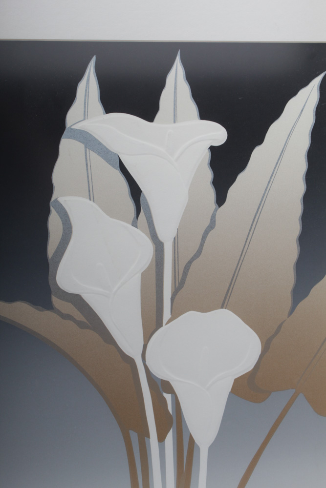 A. Greer Limited Edition Relief Print "Calla Lily"