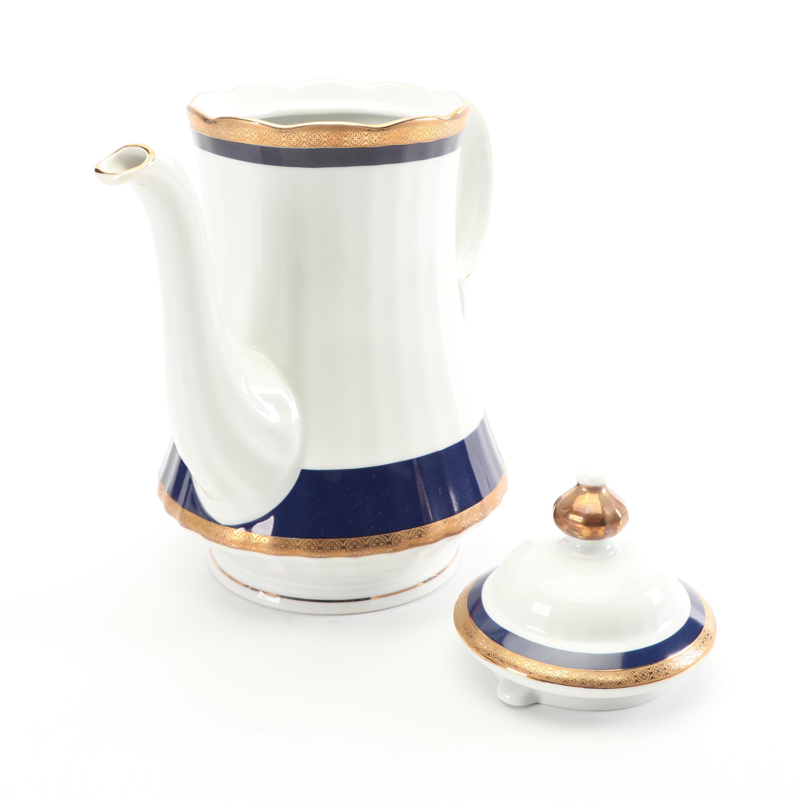 Vintage Gebrüder Winterling Porcelain Coffee Set and Serveware