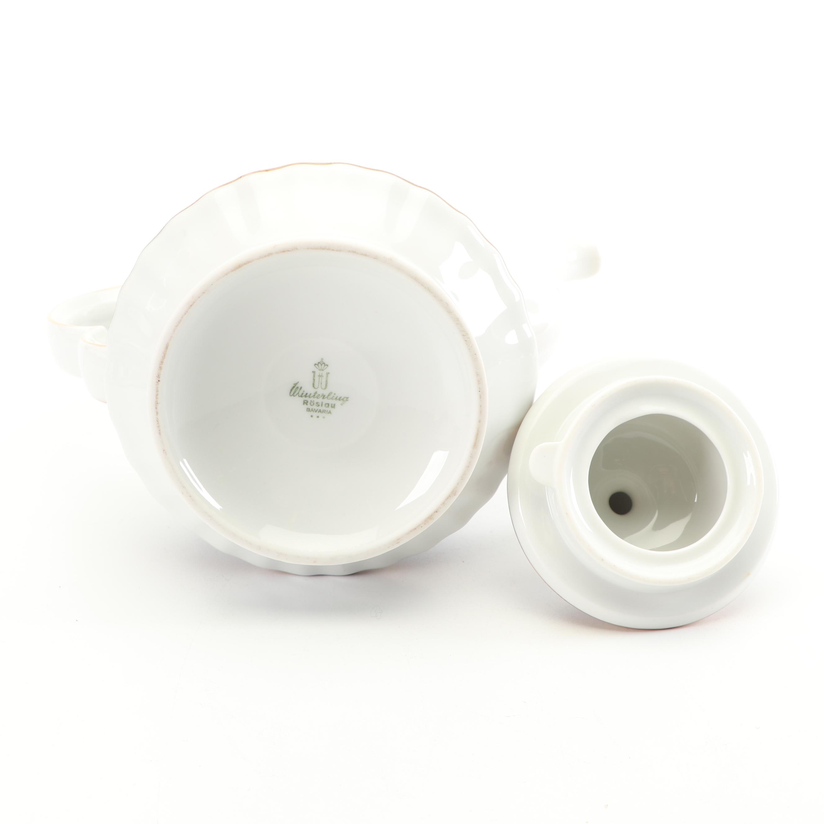Vintage Gebrüder Winterling Porcelain Coffee Set and Serveware