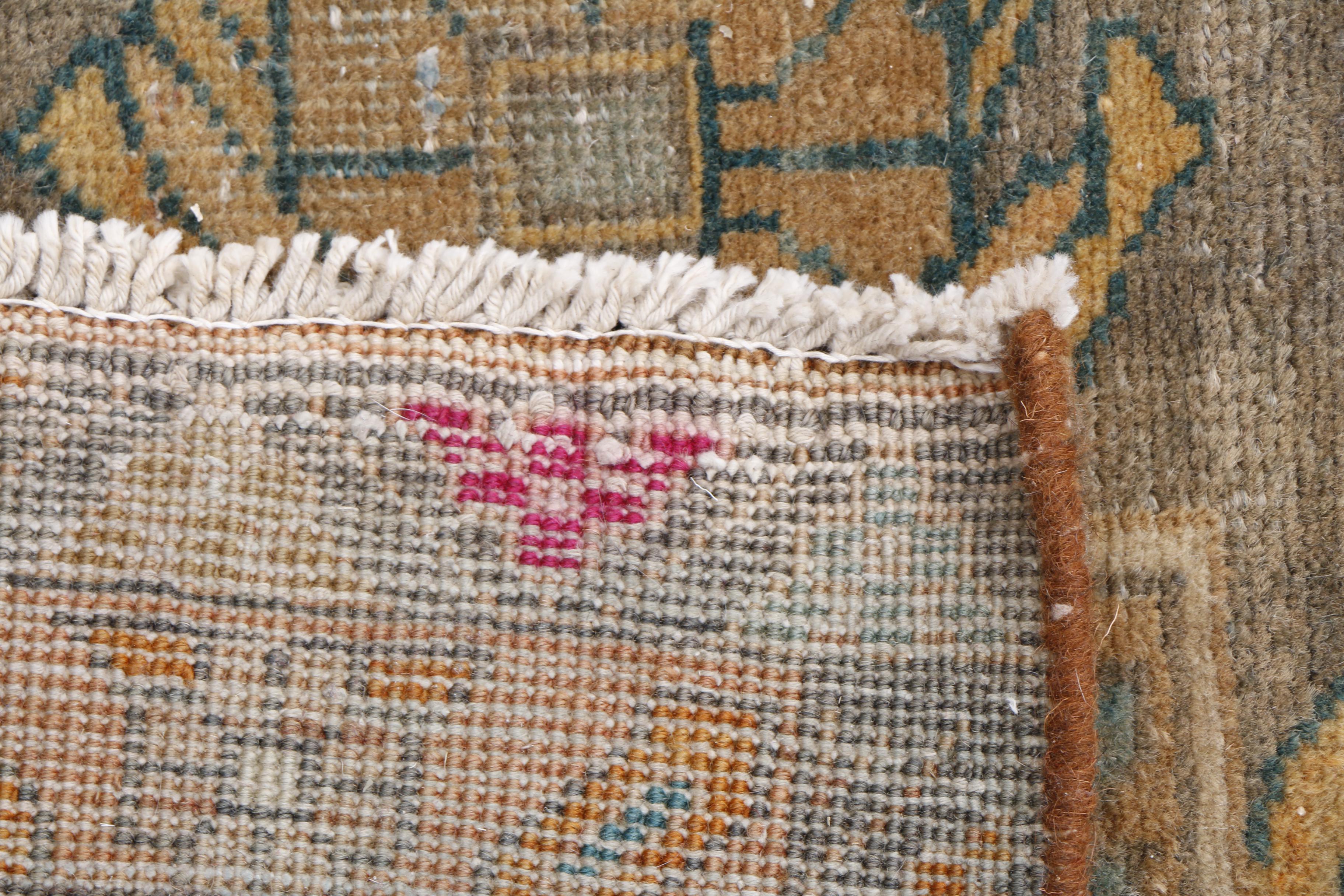 Hand-Knotted Persian Karaja Heriz Wool Carpet Runner