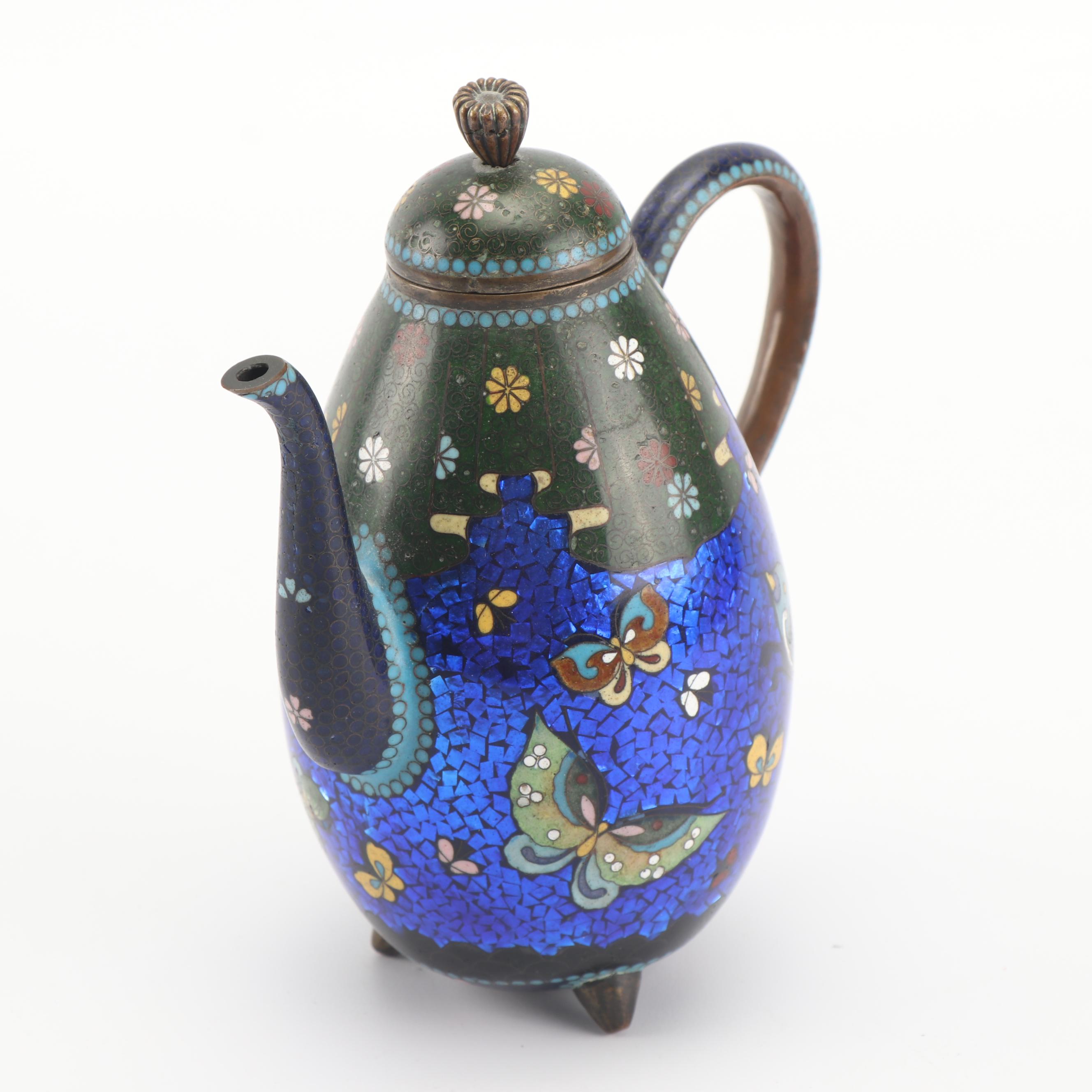 Japanese Meiji Period Cloisonné Teapot